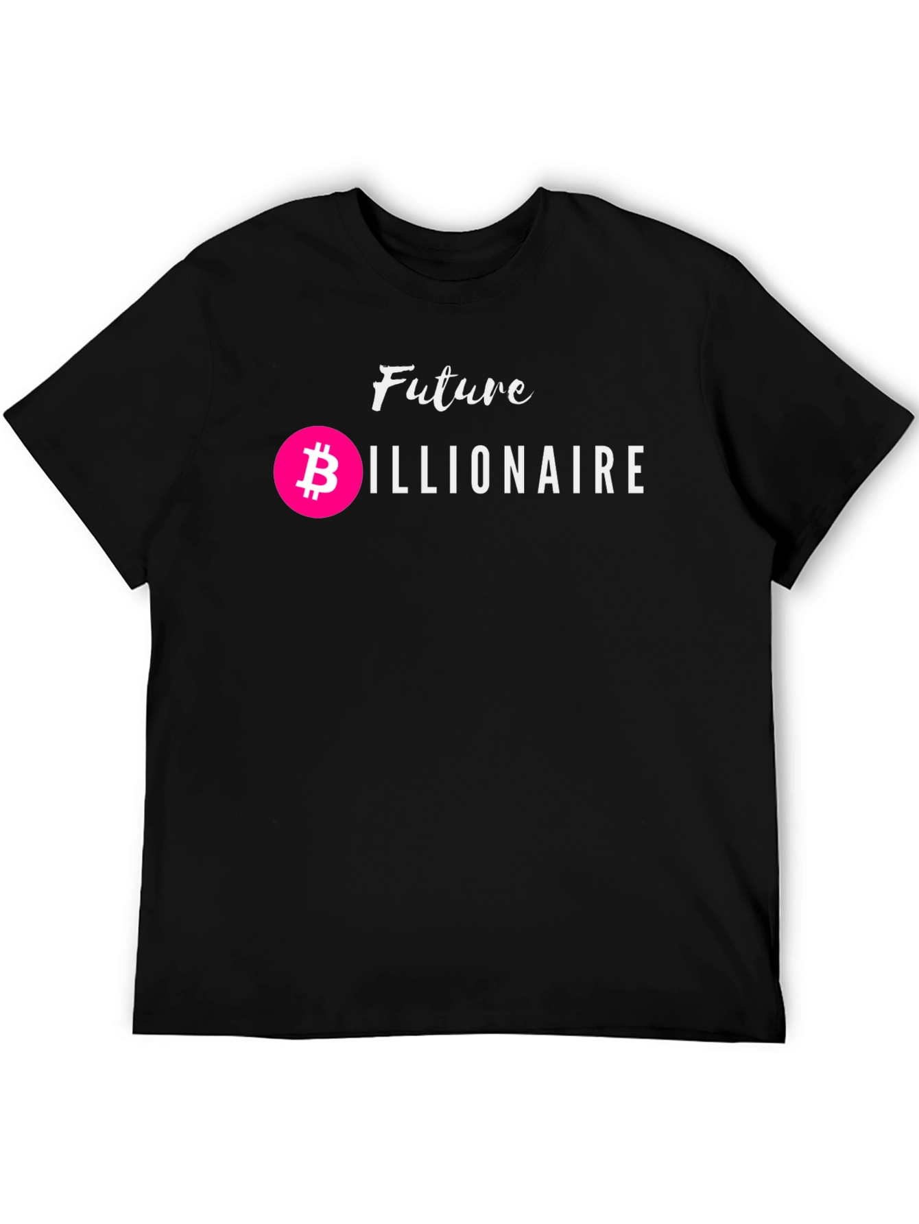 Future Billionaire Bitcoin Black Graphic Tee