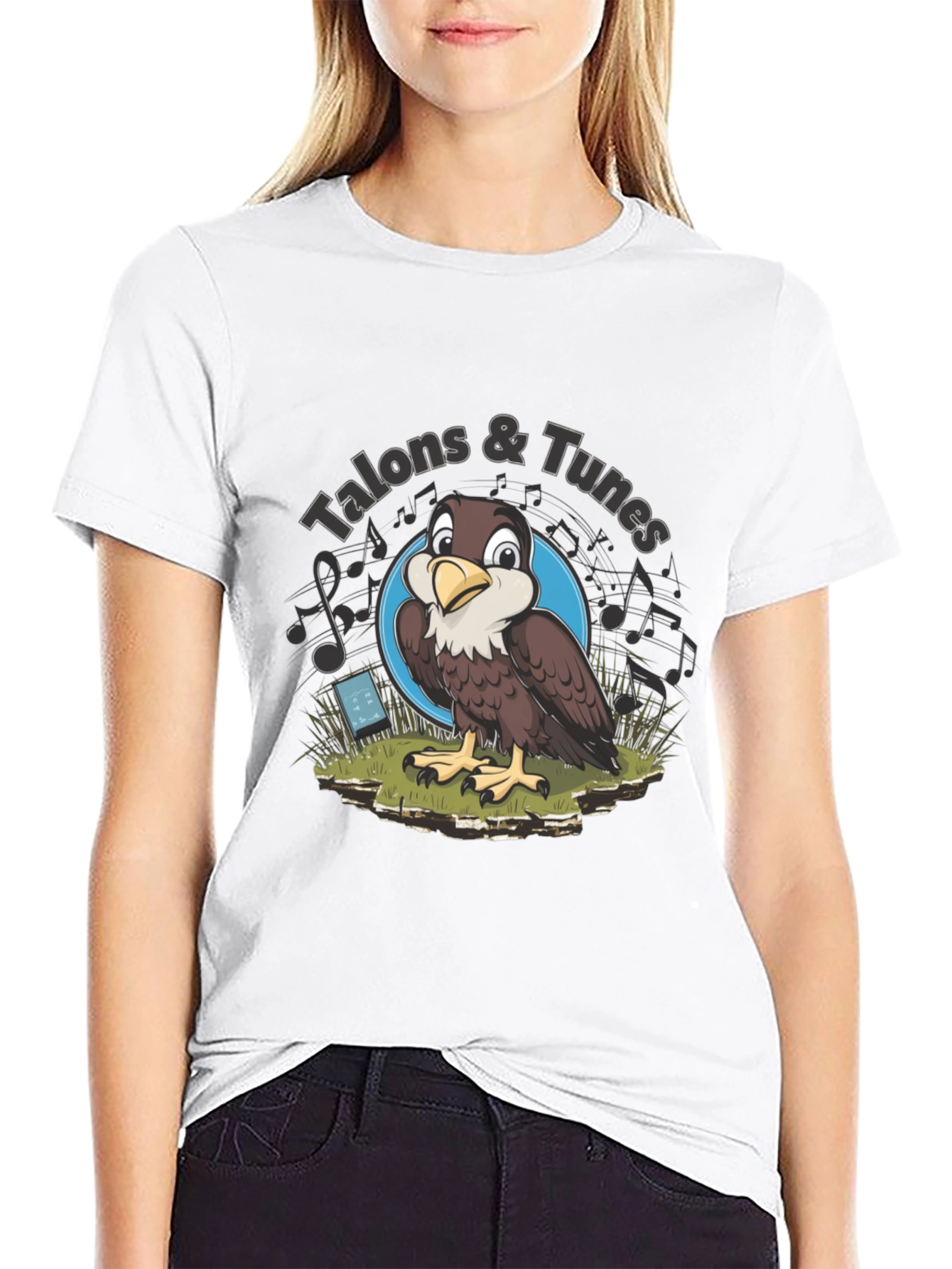 Talons & Tunes Graphic T-Shirt - Falcon Lovers Tee