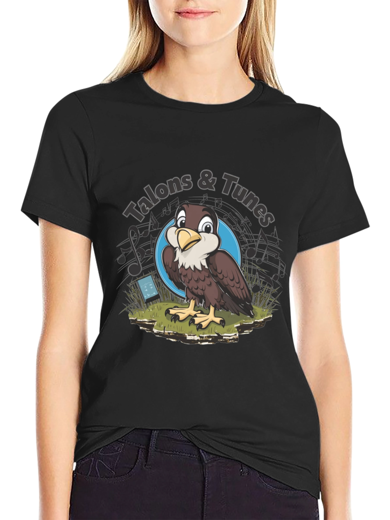 Talons & Tunes Graphic T-Shirt - Falcon Lovers Tee