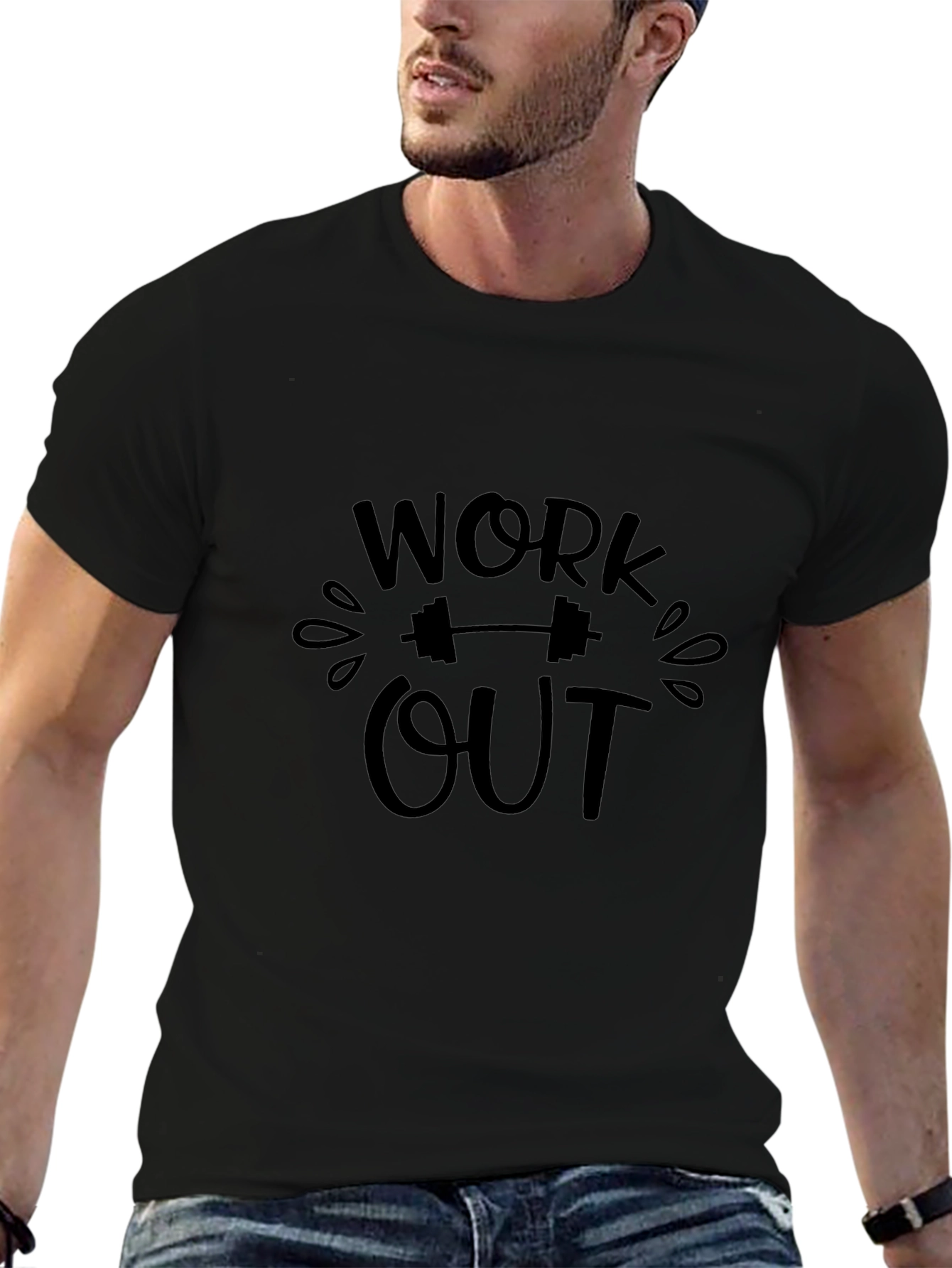 Work Out Graphic Tee - Motivational Gym Shirt