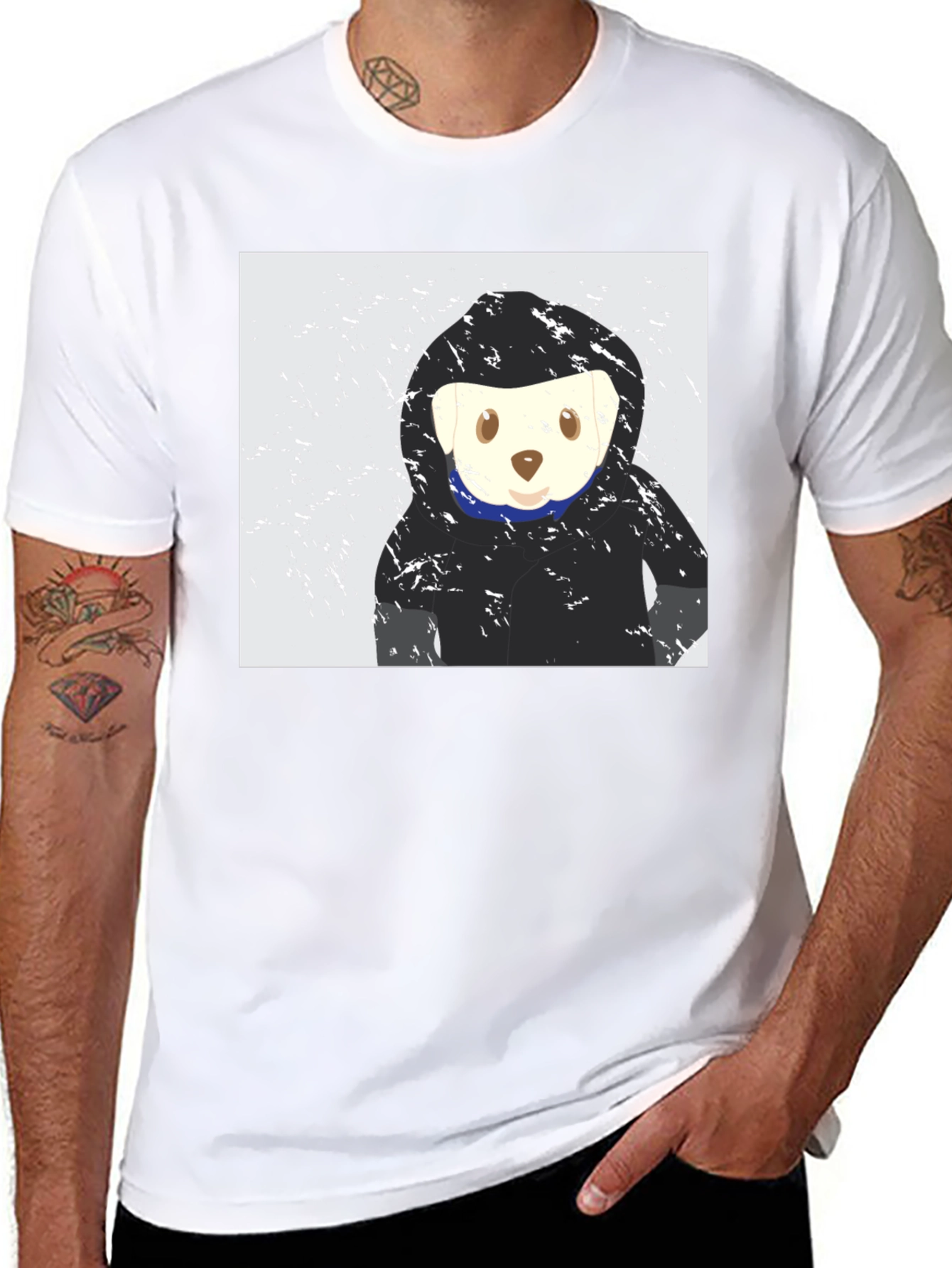 Bear Hoodie T-Shirt - Stylish Comfort