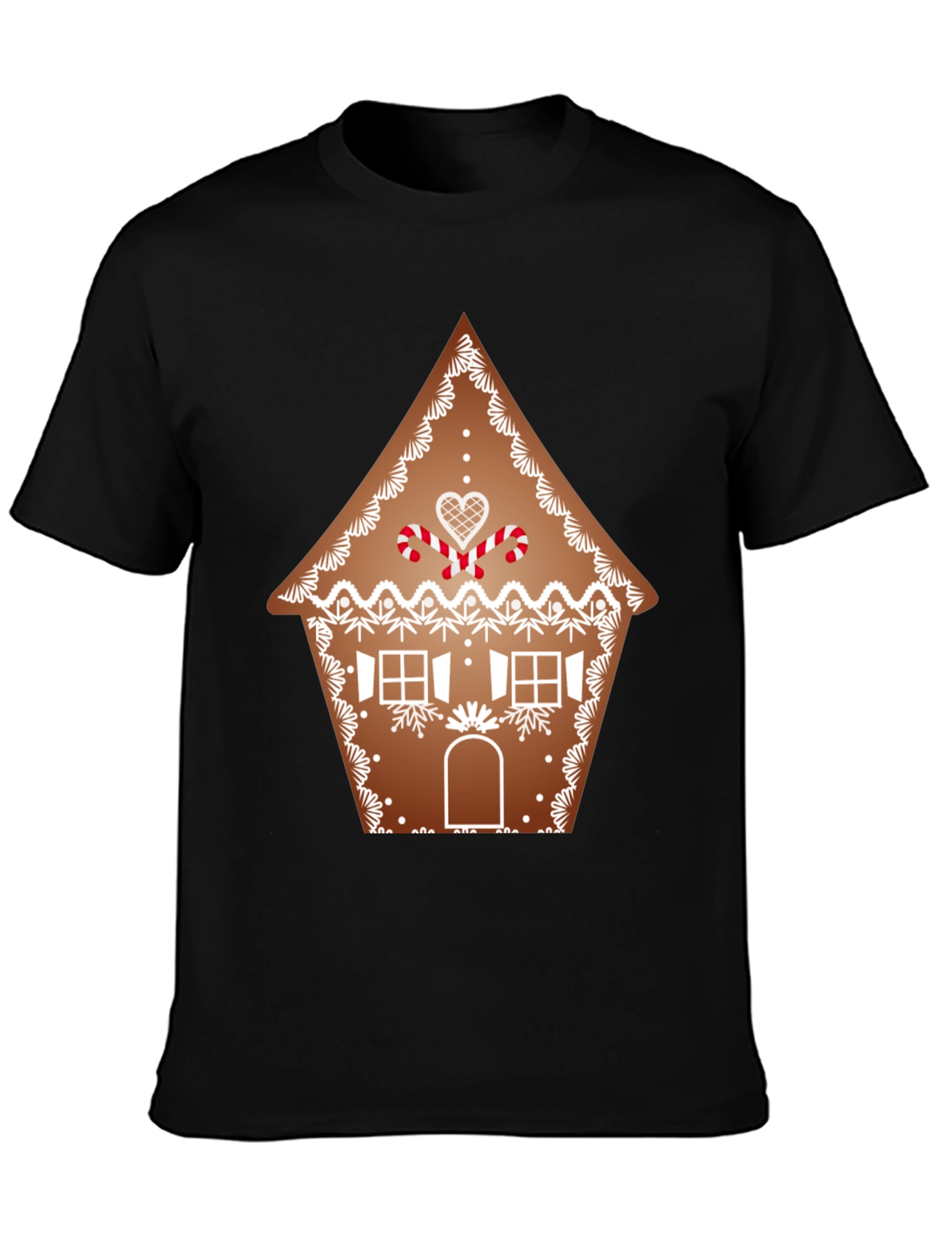 Gingerbread House T-Shirt - Festive Holiday Apparel