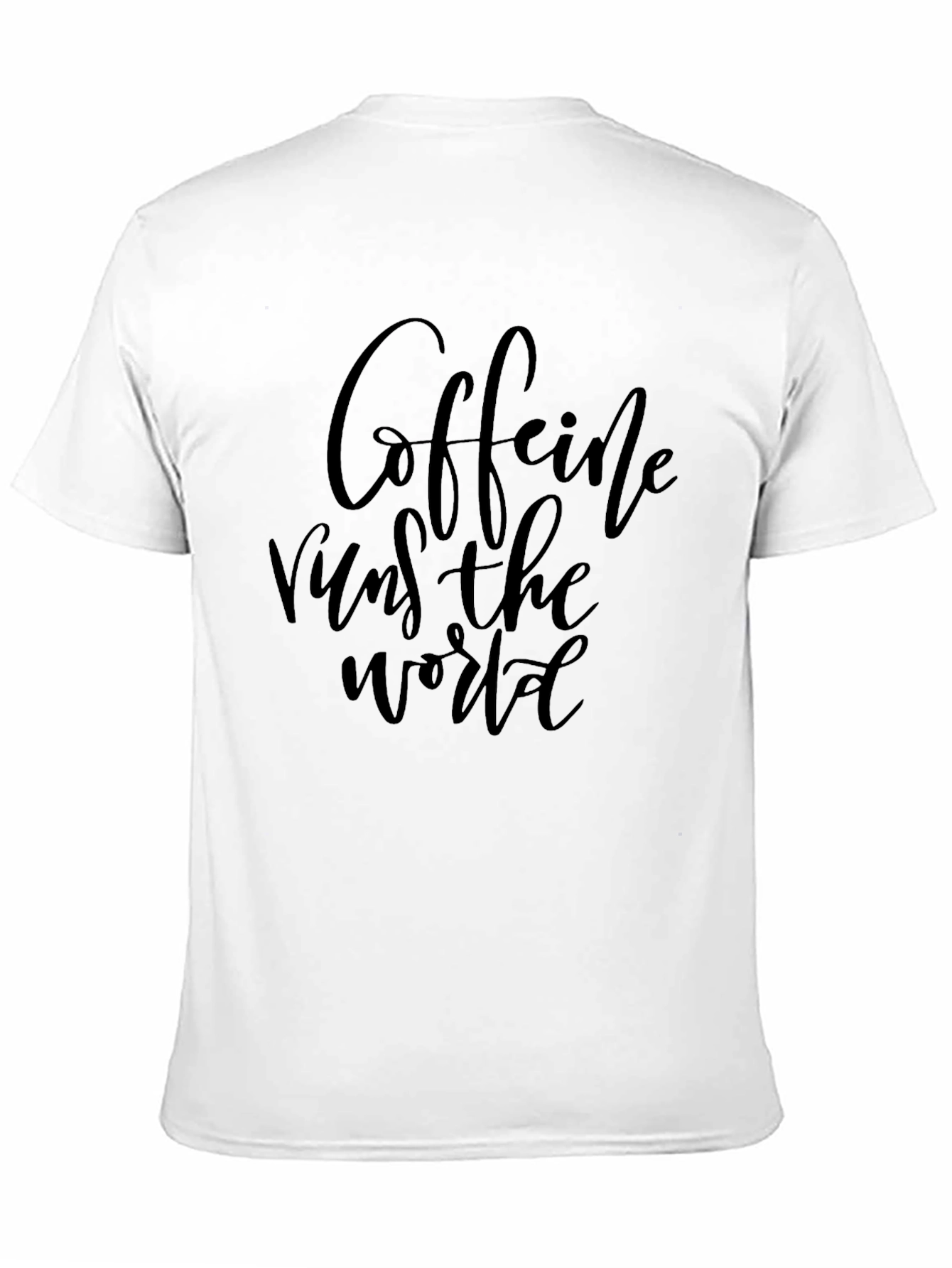 Caffeine Runs the World Black T-Shirt