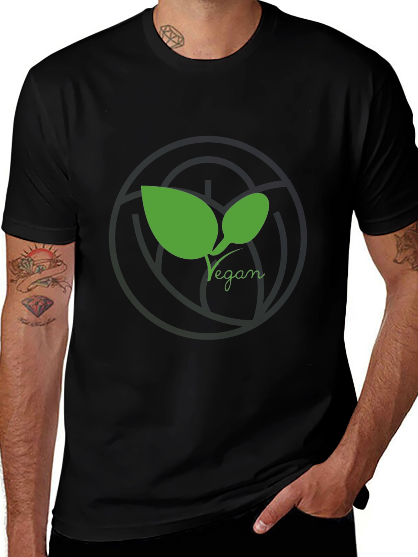Vegan Leaf T-Shirt - Eco Friendly Style