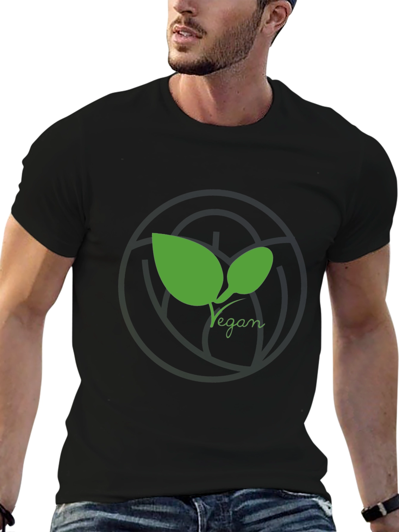 Vegan Leaf T-Shirt - Eco Friendly Style
