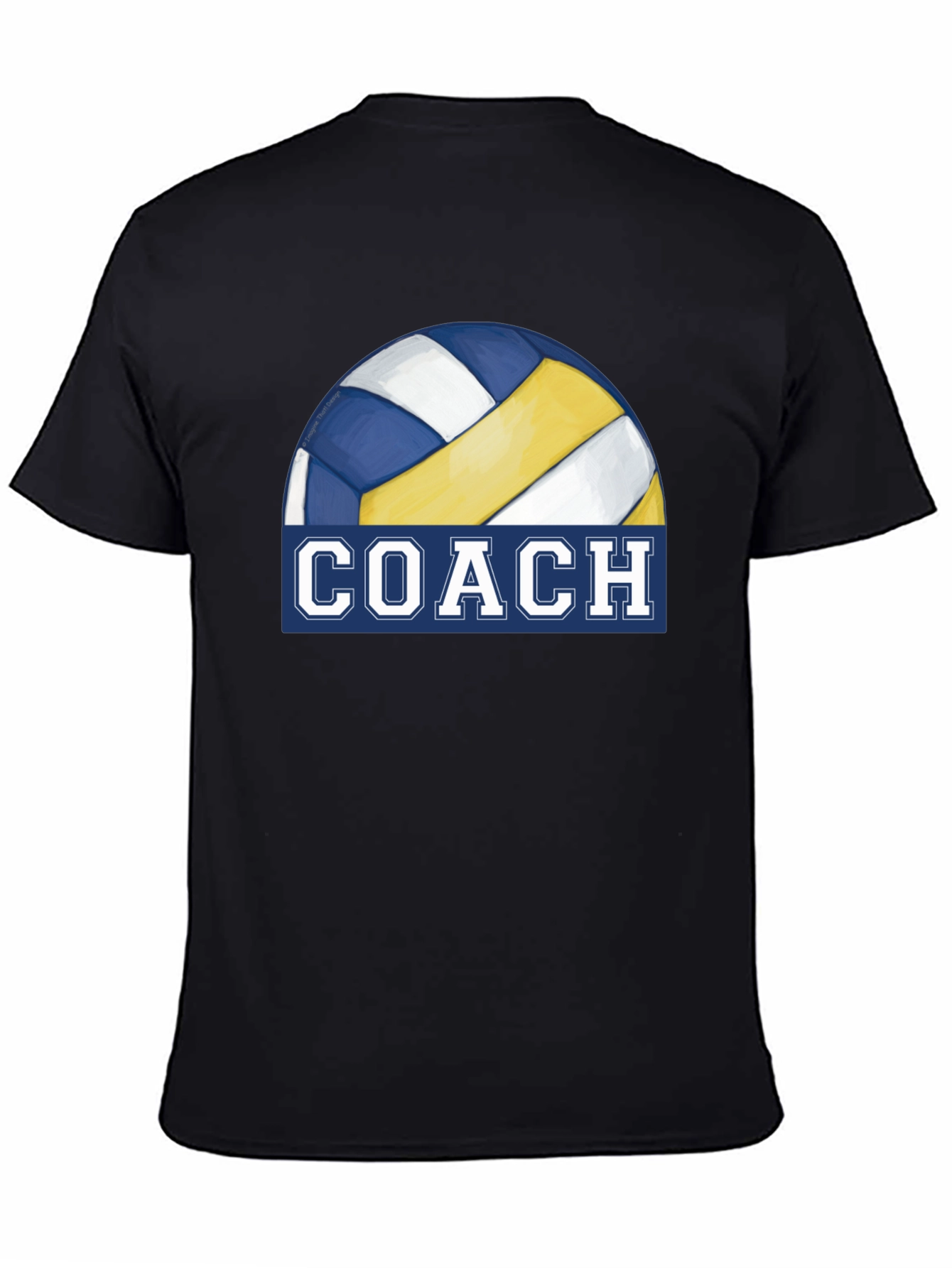Volleyball Coach T-Shirt - Black