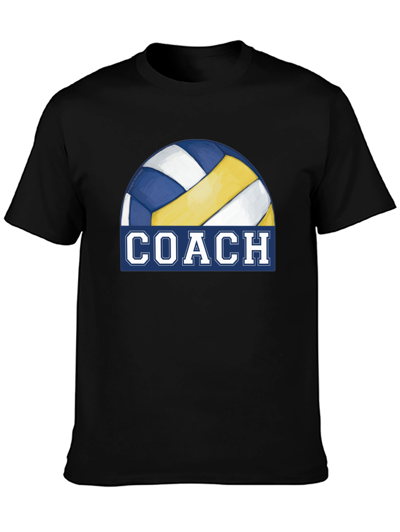Volleyball Coach T-Shirt - Black