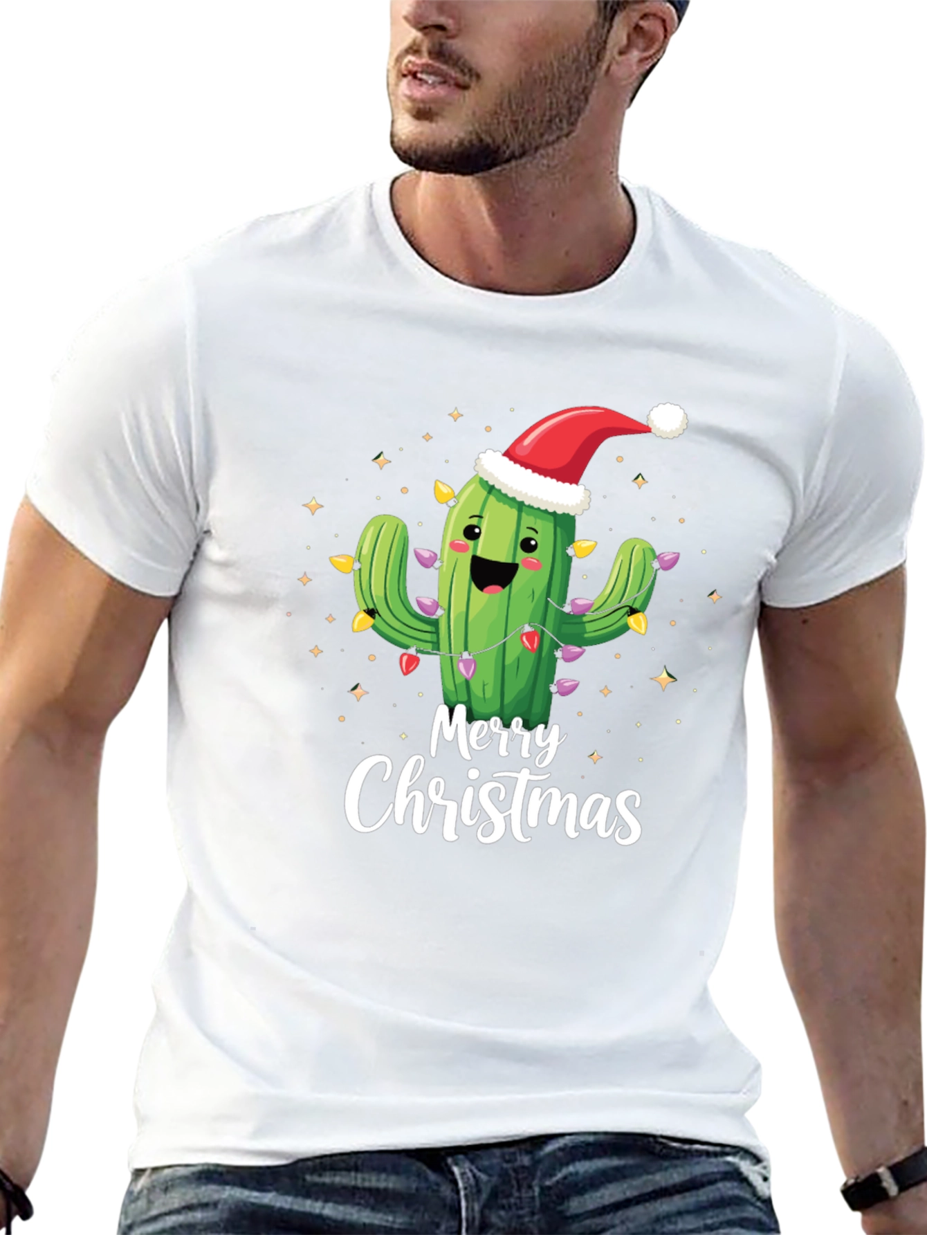 Merry Christmas Cactus T-Shirt