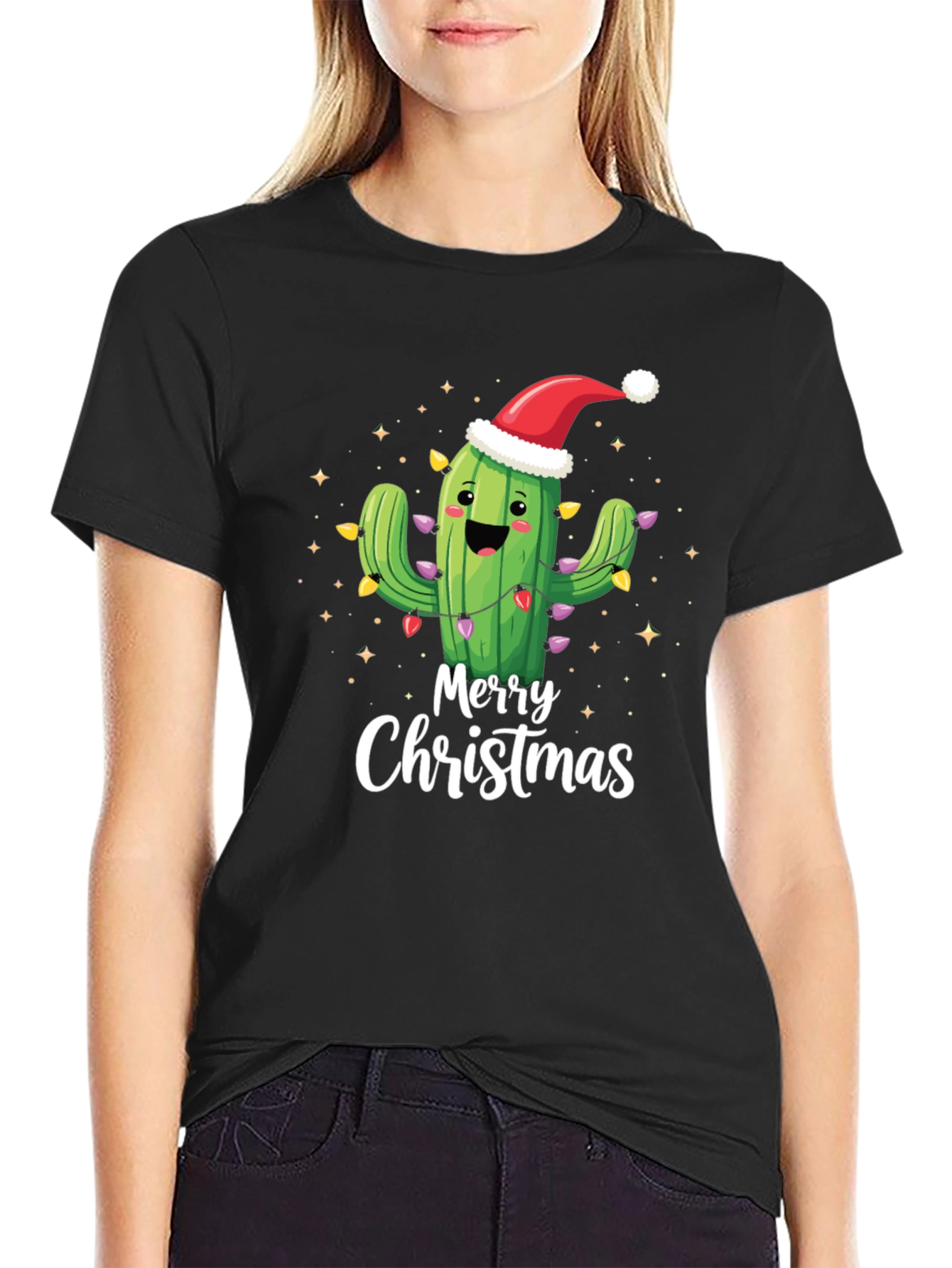Merry Christmas Cactus T-Shirt