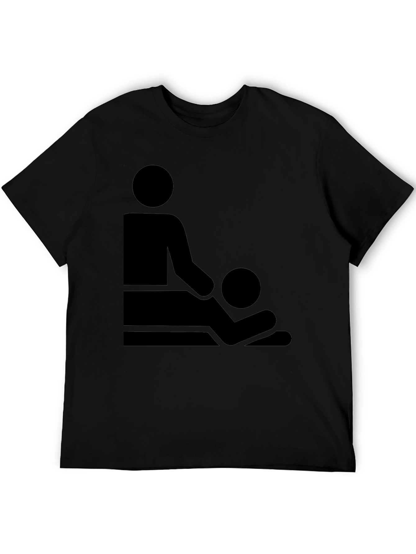 Massage Therapy Graphic T-Shirt - Black