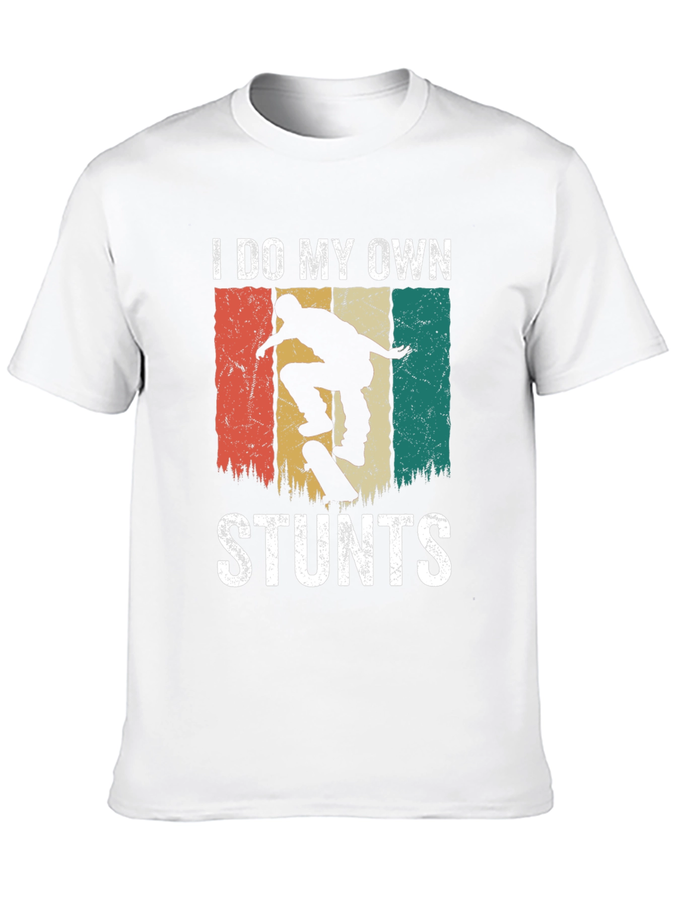 I Do My Own Stunts Retro Skater T-Shirt