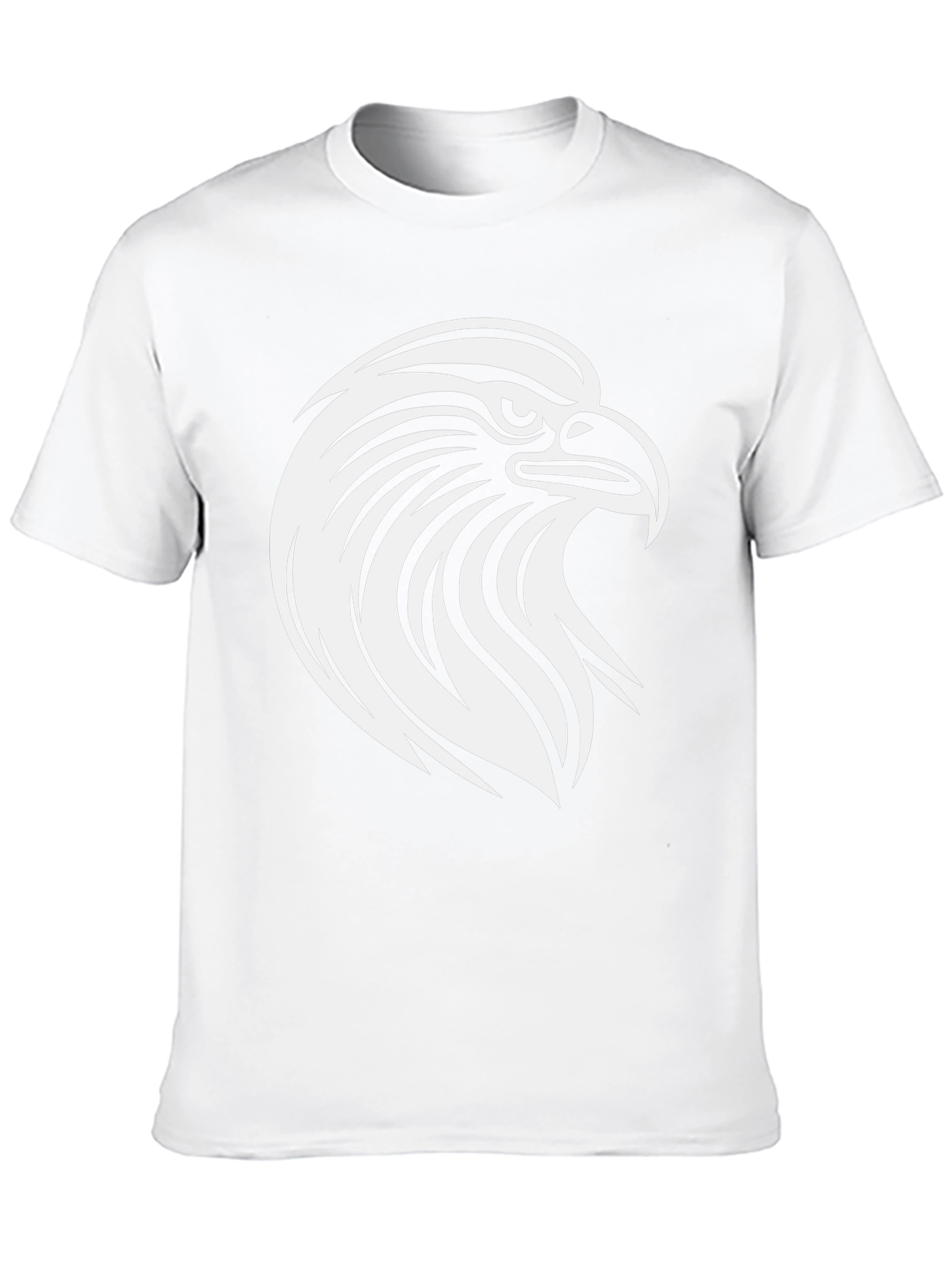 Bold Eagle Graphic Tee - Black Cotton T-Shirt
