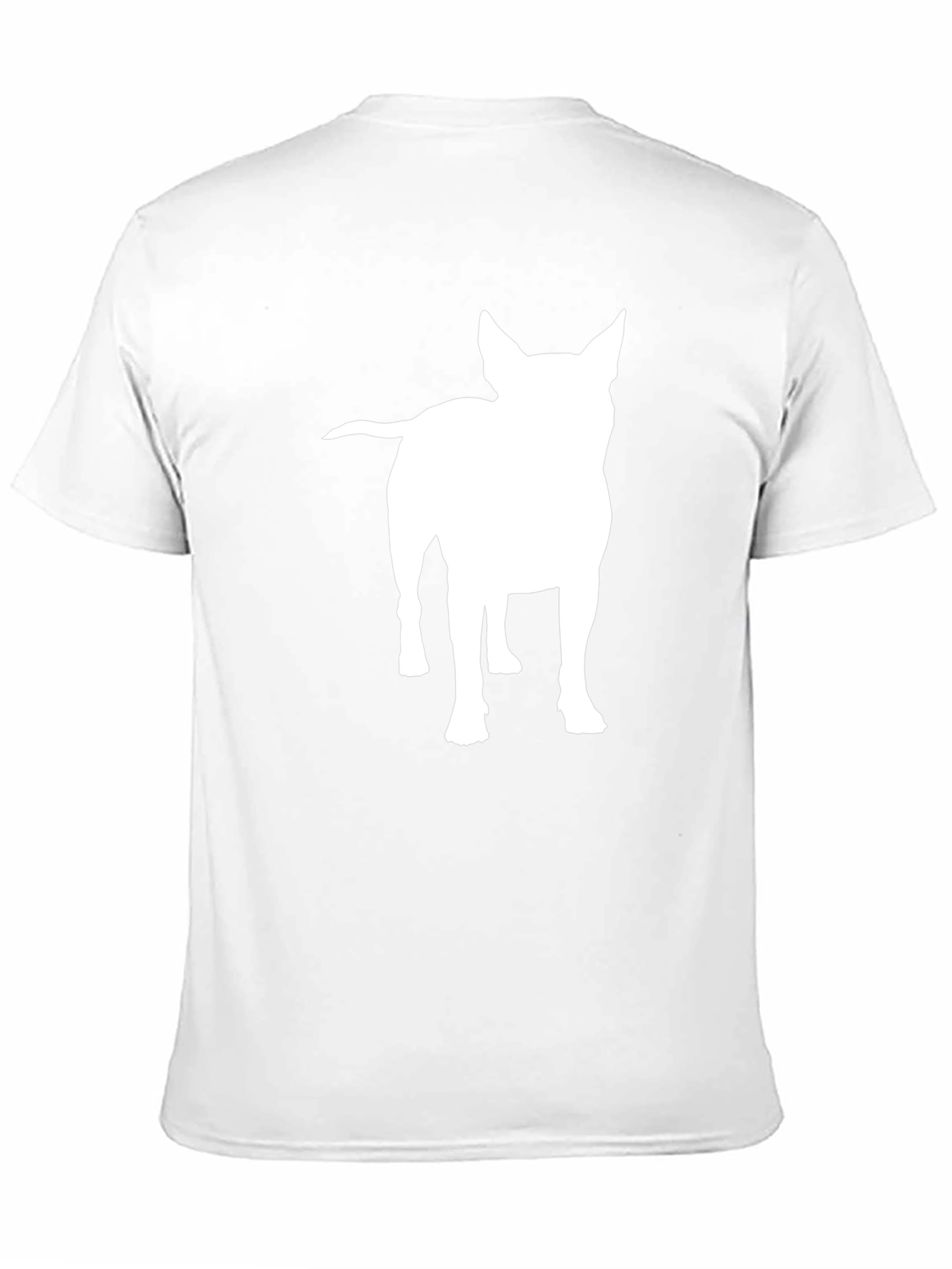 Dog Silhouette Graphic Tee - Unisex Black T-Shirt