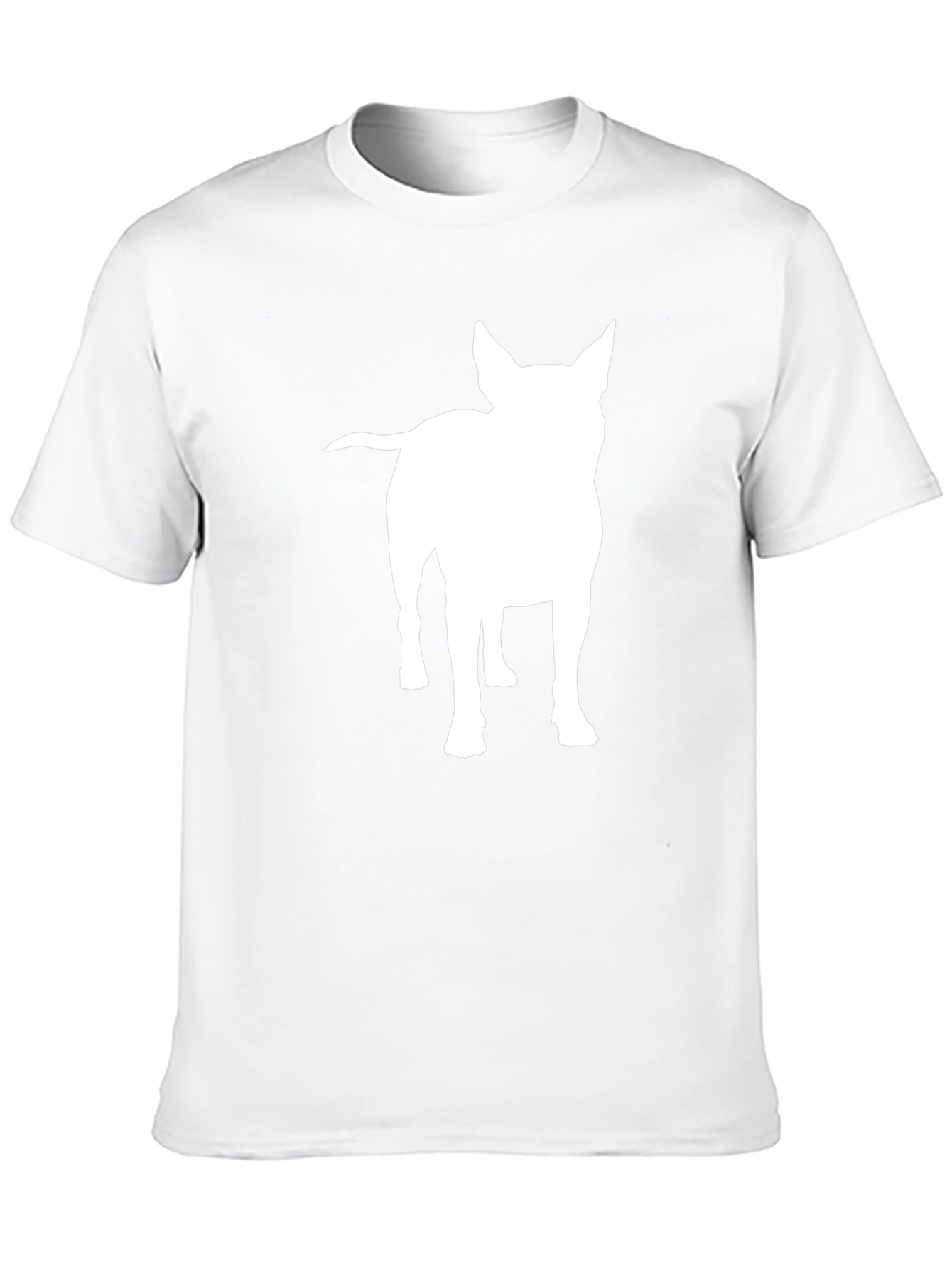 Dog Silhouette Graphic Tee - Unisex Black T-Shirt