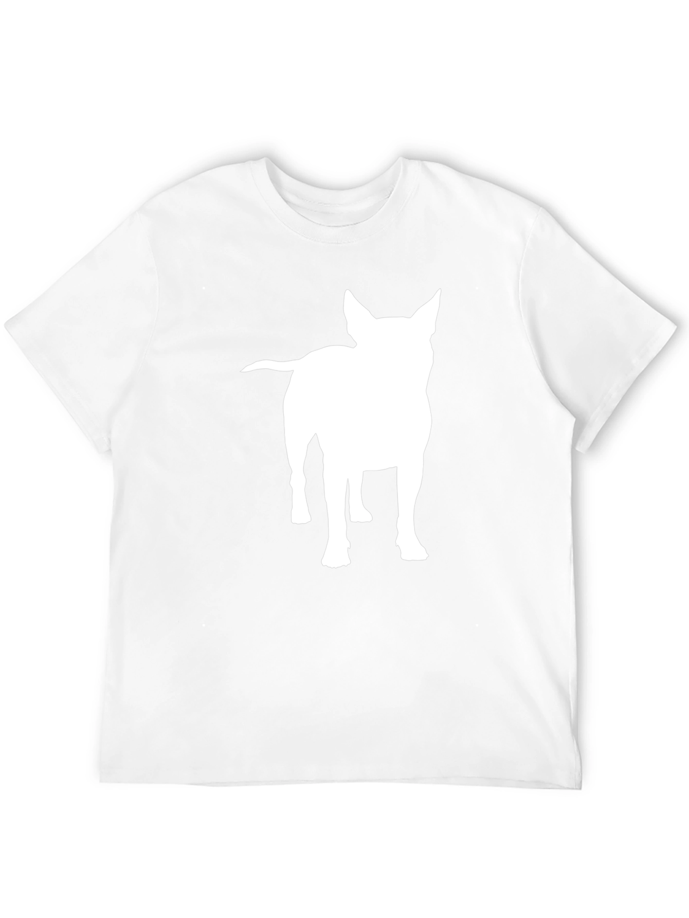 Dog Silhouette Graphic Tee - Unisex Black T-Shirt