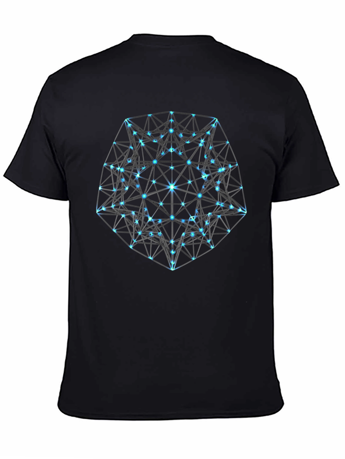 Geometric Black T-Shirt: Modern Minimalist Design