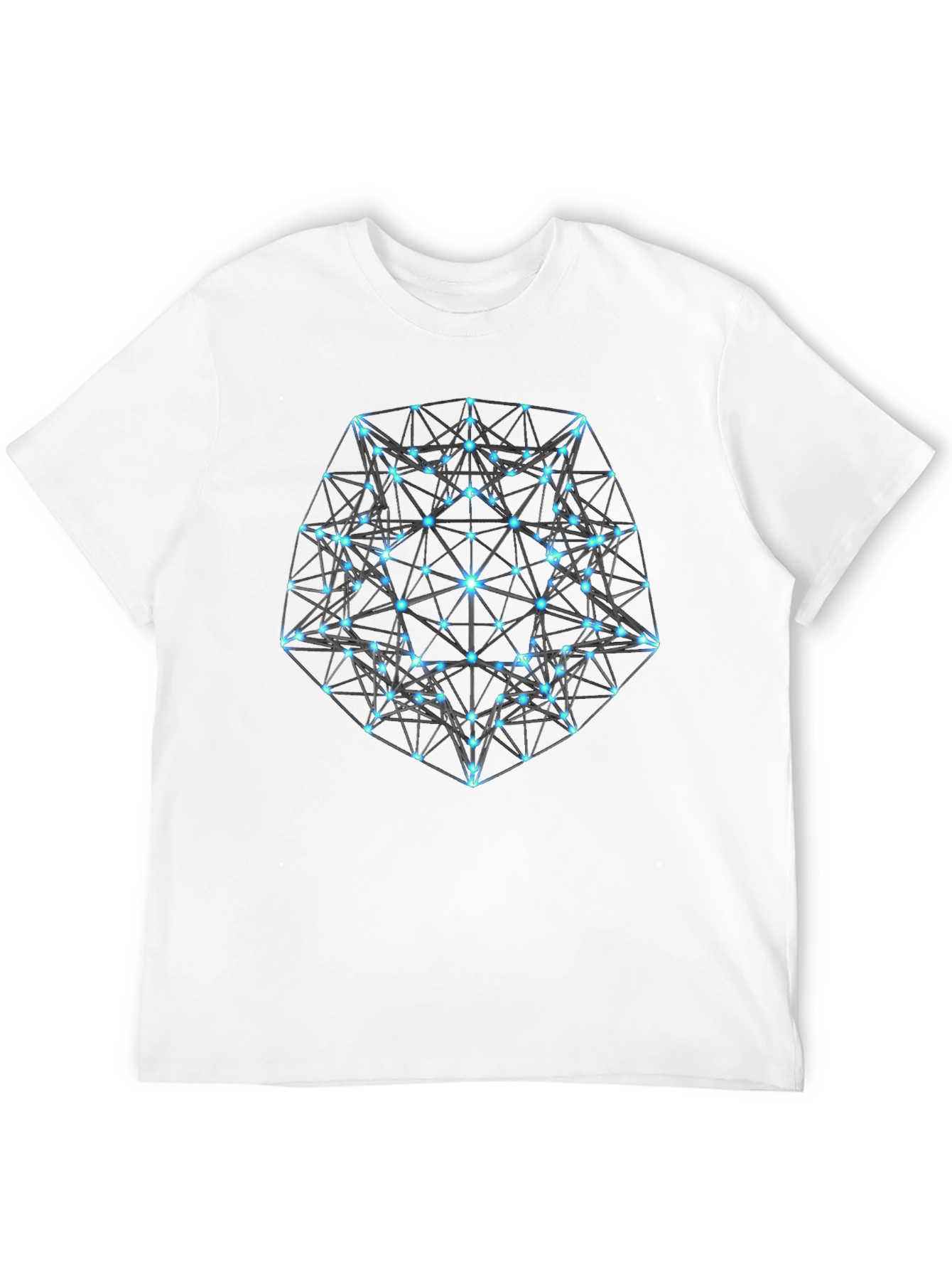 Geometric Black T-Shirt: Modern Minimalist Design