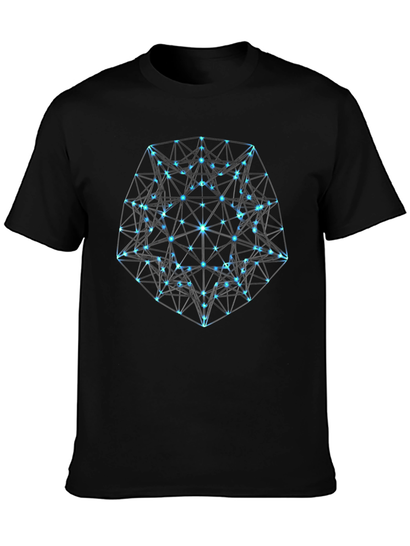 Geometric Black T-Shirt: Modern Minimalist Design
