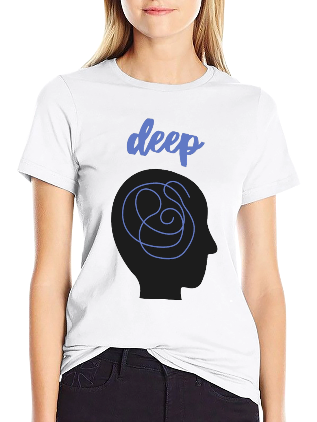 Deep Thought Graphic T-Shirt - Black