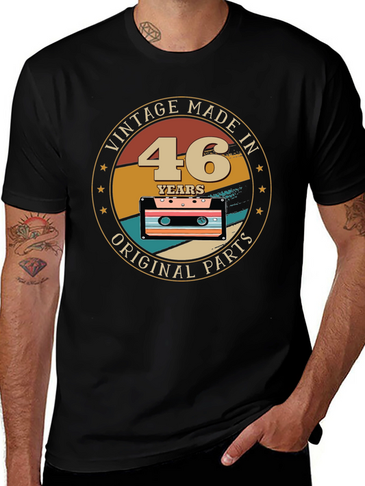 Vintage 46th Birthday Cassette T-Shirt