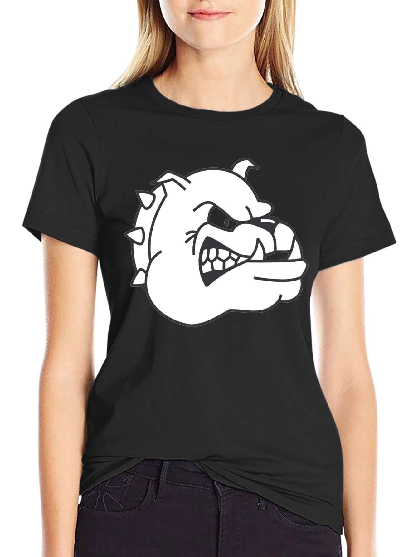 Graphic Bulldog Black T-Shirt