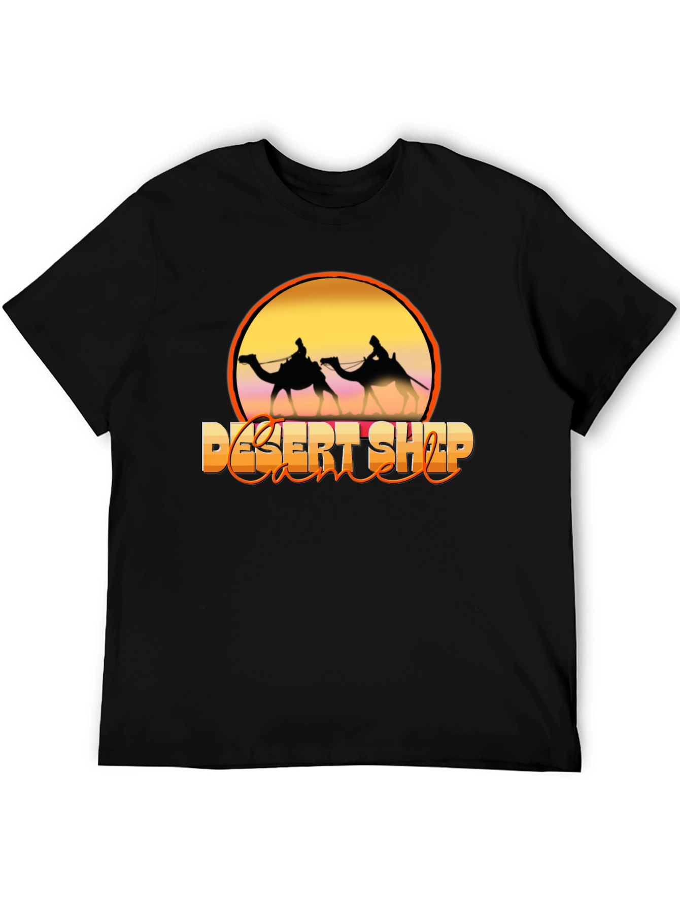 Desert Ship Camel Silhouette T-Shirt
