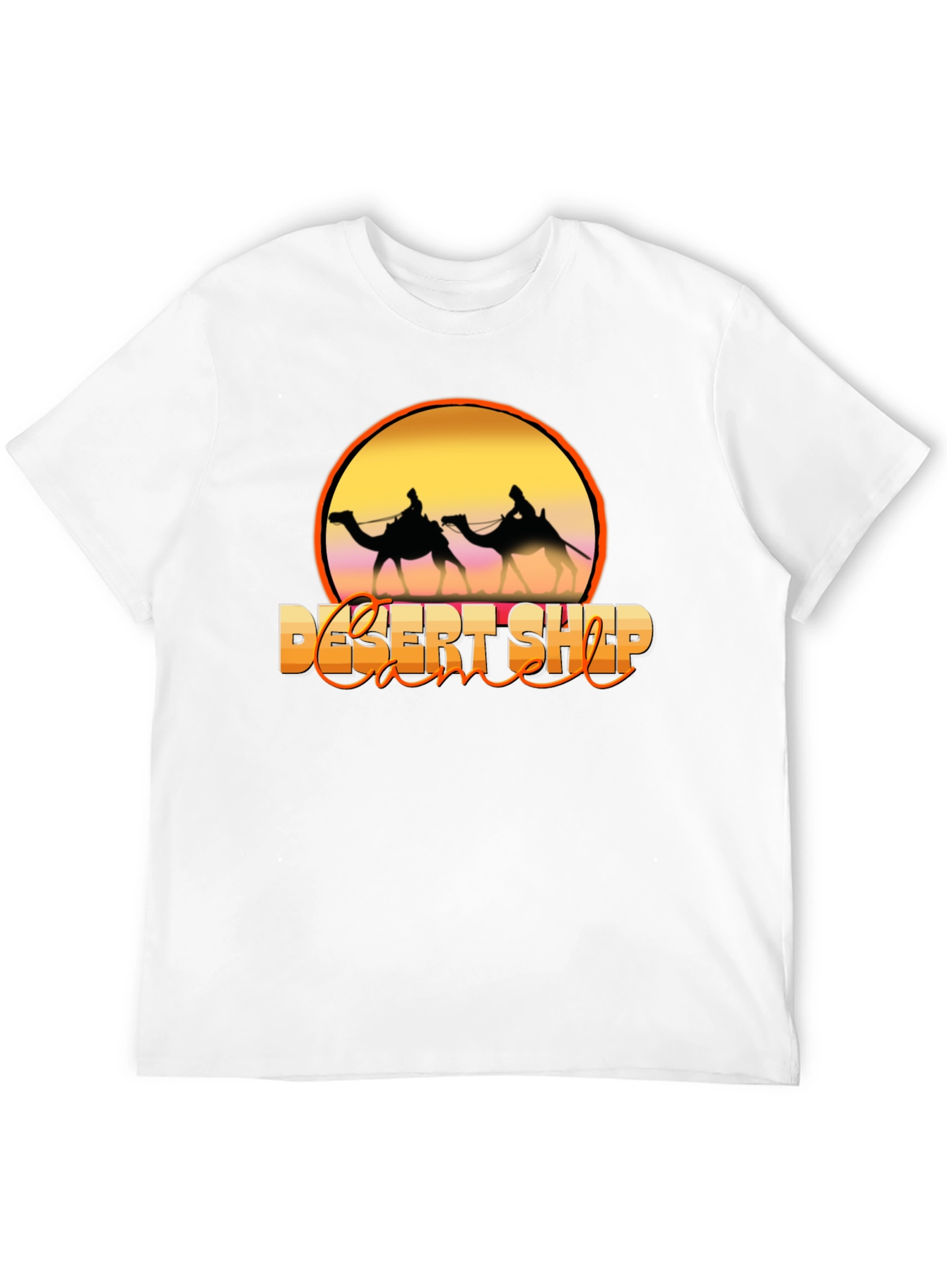 Desert Ship Camel Silhouette T-Shirt