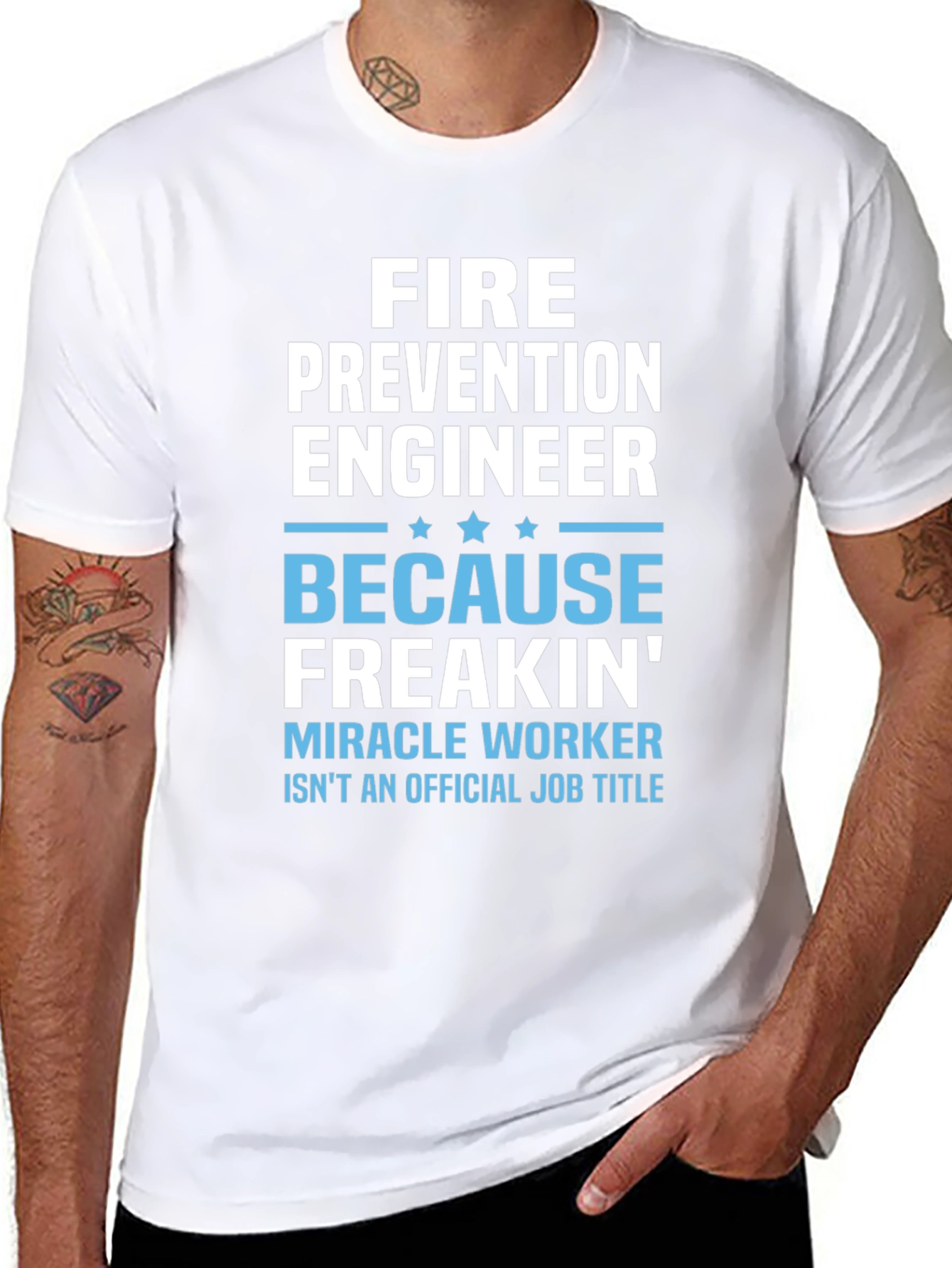 Fire Prevention Engineer Funny Job Title T-Shirt