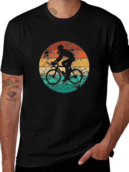 Retro Cyclist T-Shirt - Vintage Style Bike Tee