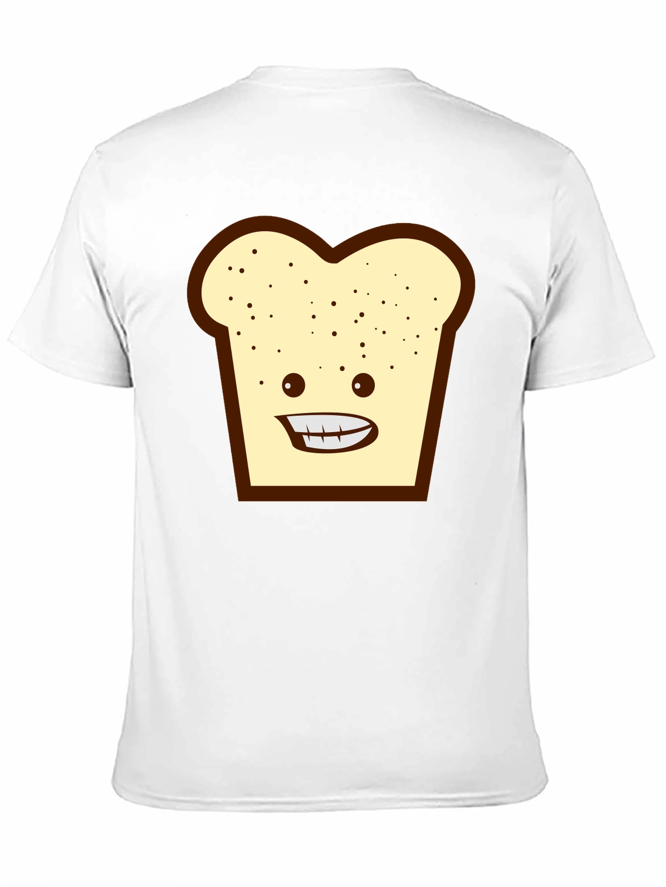 Funny Toast Graphic Tee - Black Unisex T-Shirt