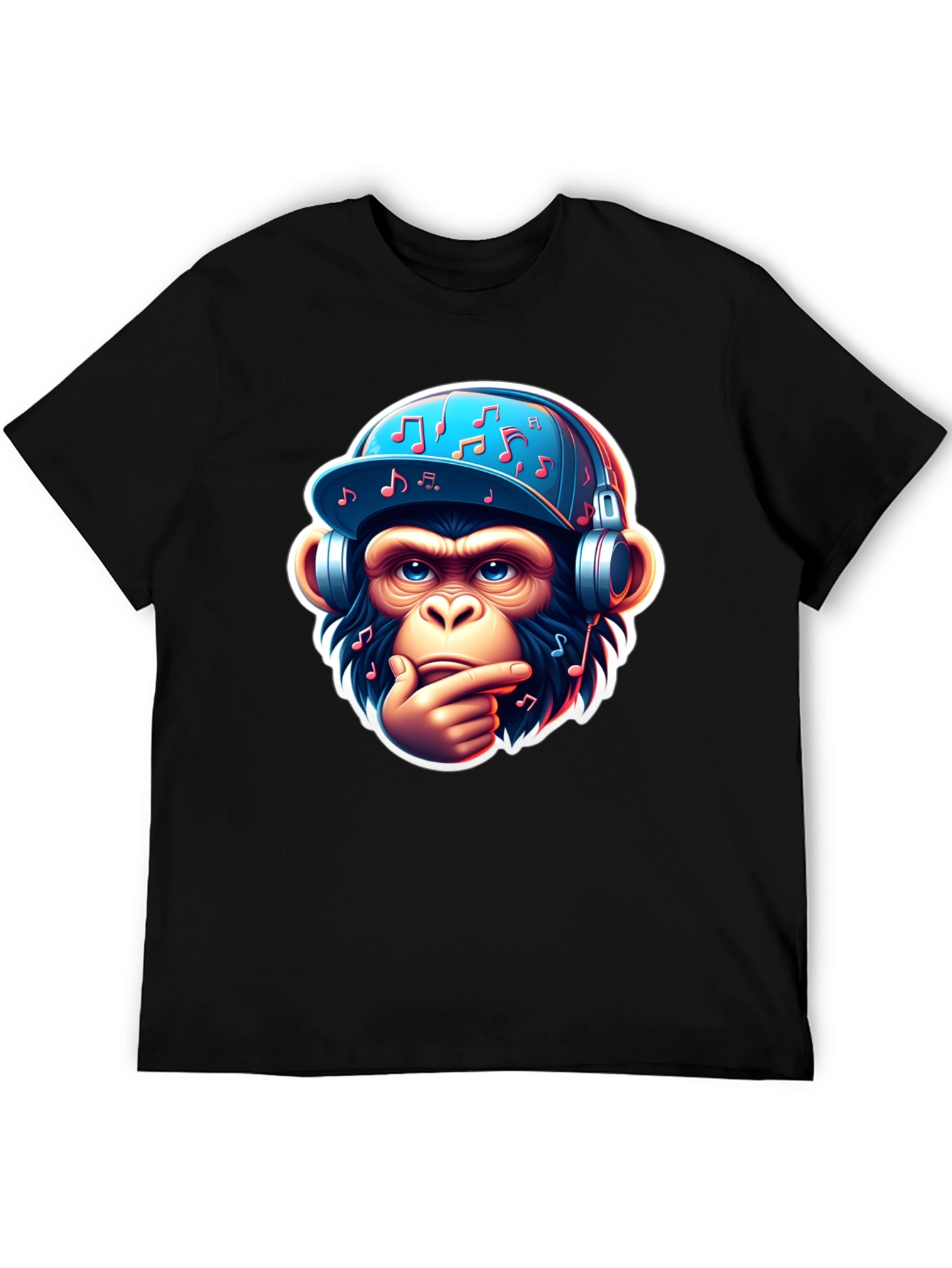 Monkey DJ Graphic T-Shirt - Cool Ape Design