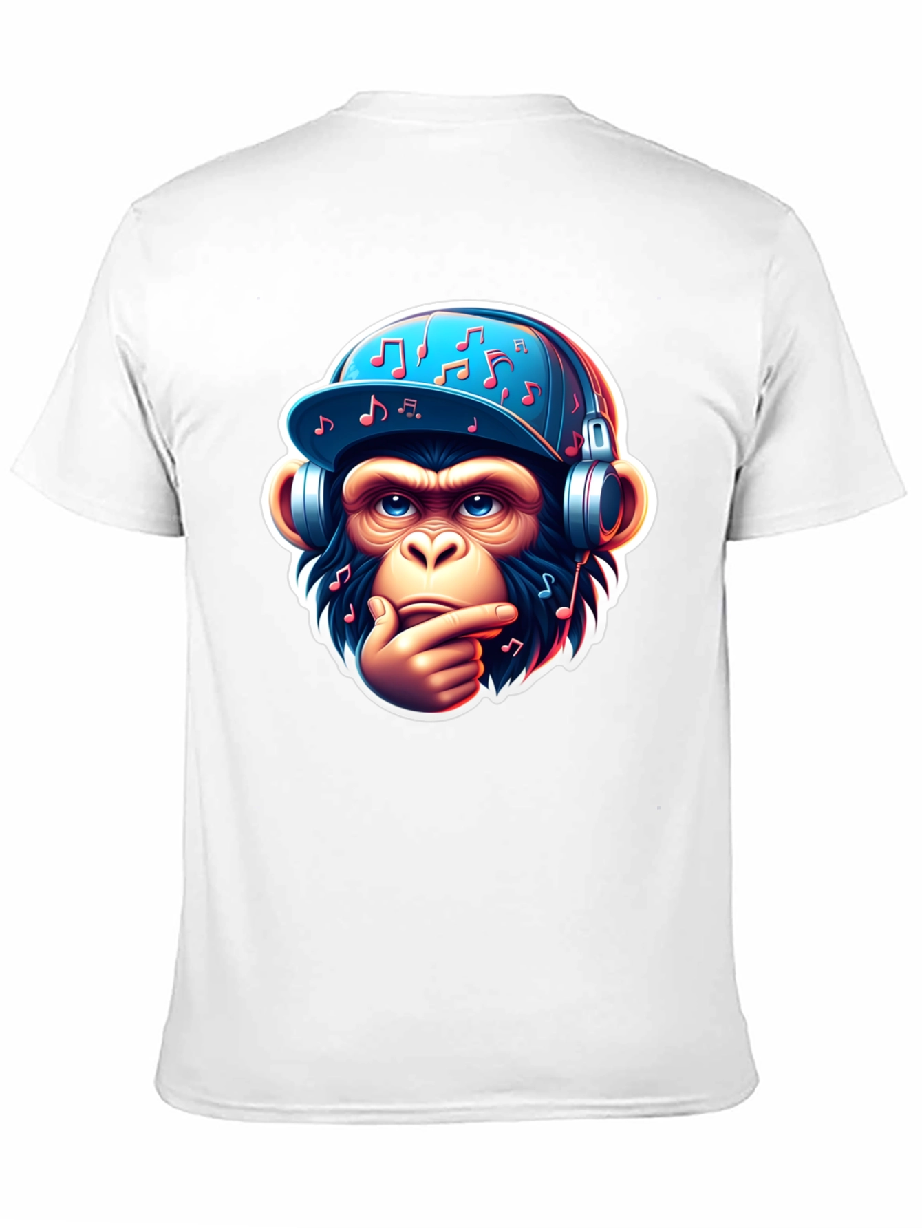 Monkey DJ Graphic T-Shirt - Cool Ape Design
