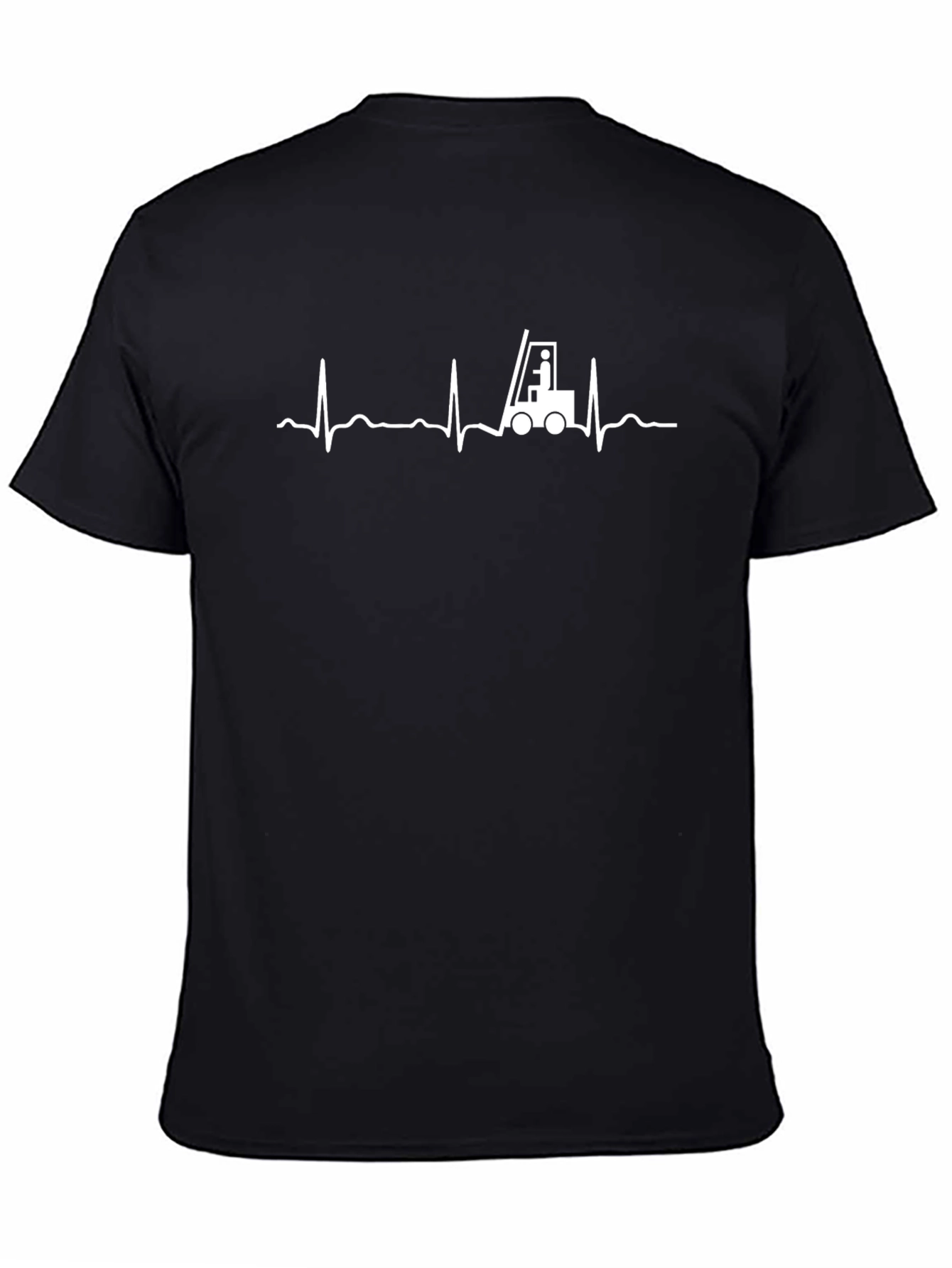 Forklift Heartbeat Graphic T-Shirt