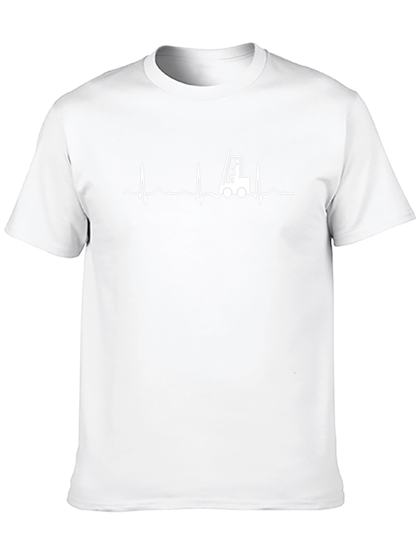 Forklift Heartbeat Graphic T-Shirt