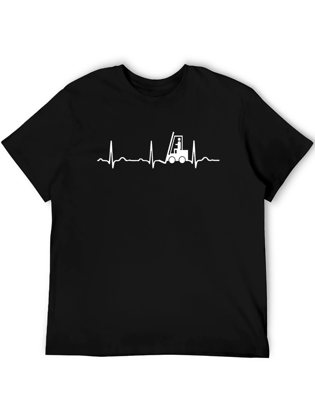 Forklift Heartbeat Graphic T-Shirt