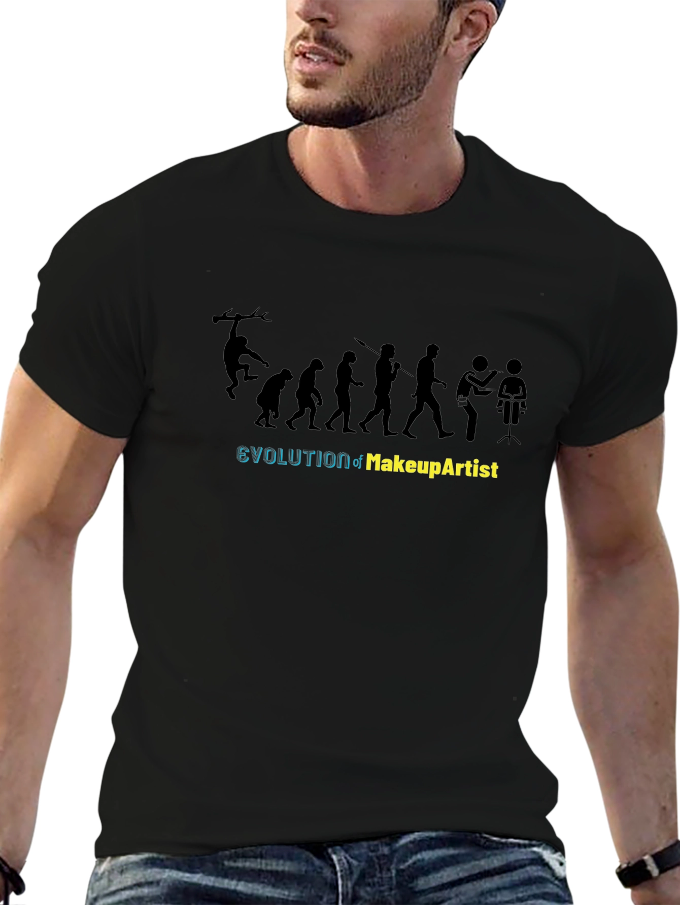 Makeup Artist Evolution T-Shirt - Funny Cosmetology Tee