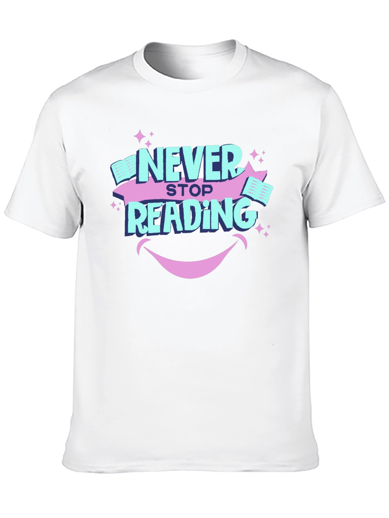 Never Stop Reading Graphic T-Shirt