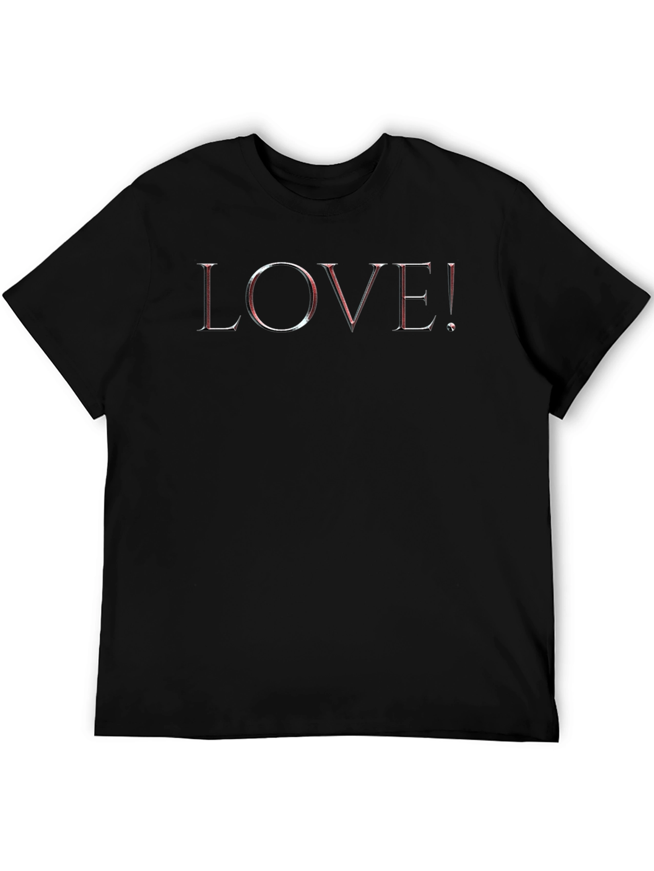 LOVE! Graphic T-Shirt - Stylish Black Tee