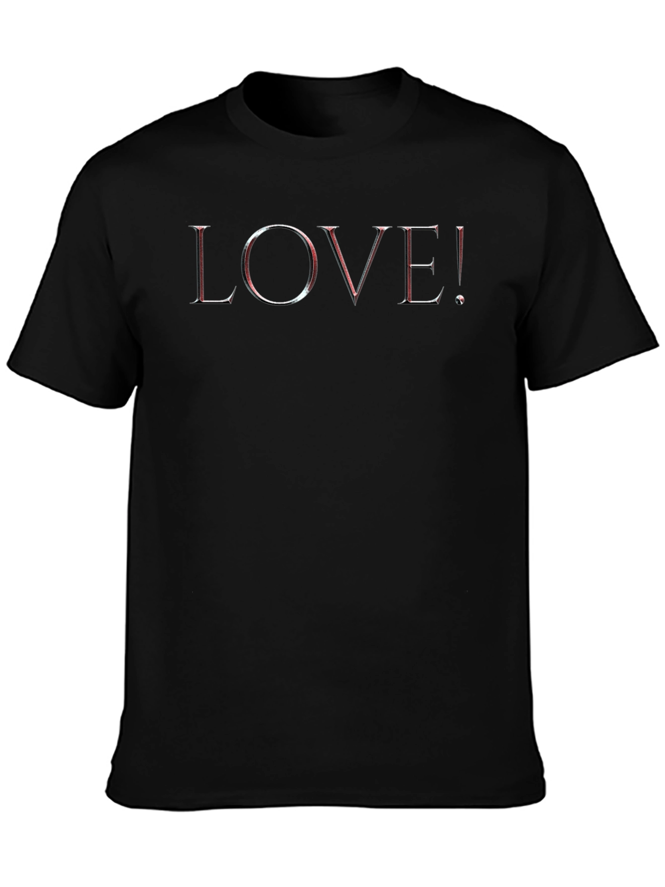 LOVE! Graphic T-Shirt - Stylish Black Tee