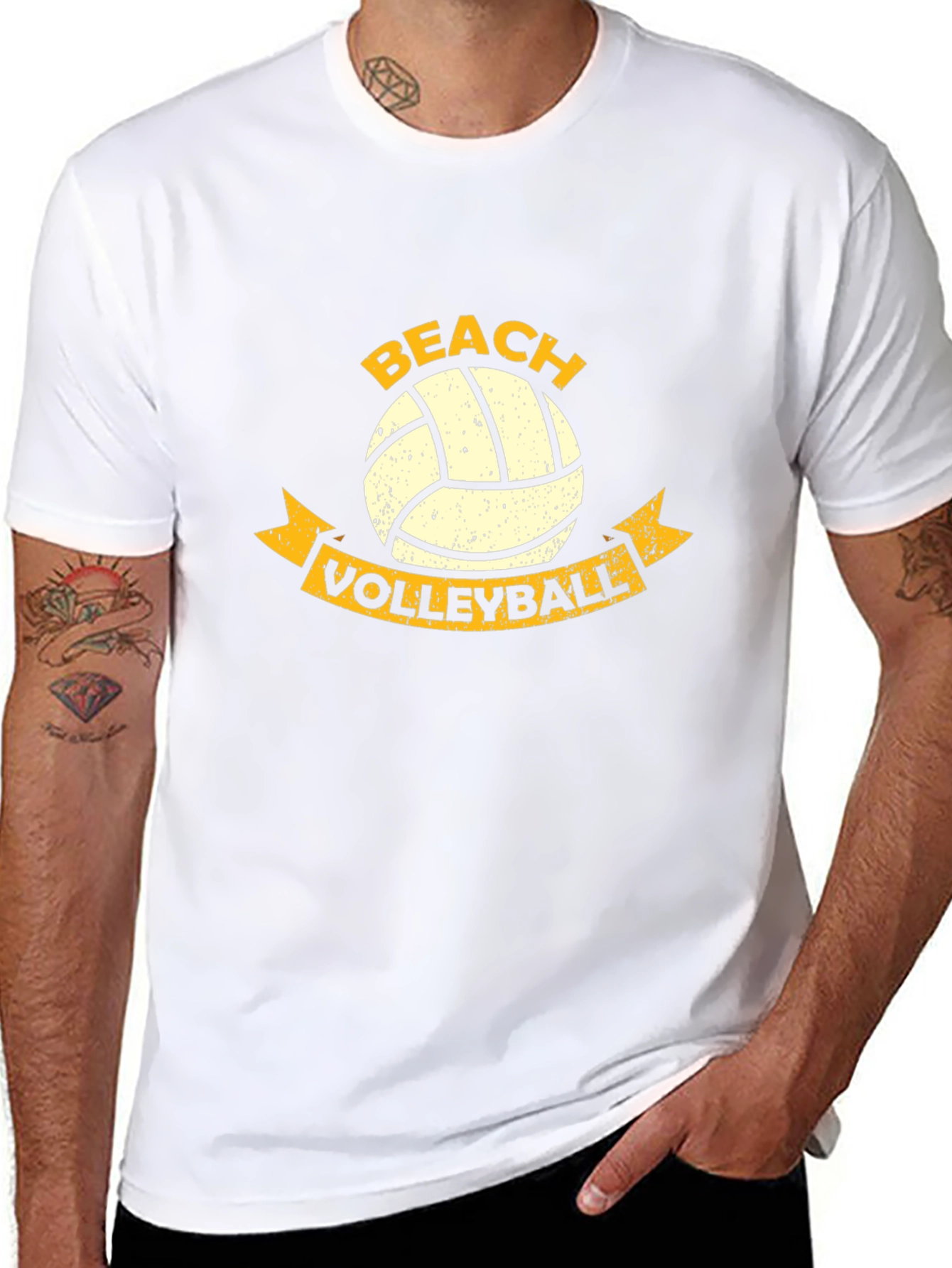 Beach Volleyball Graphic T-Shirt