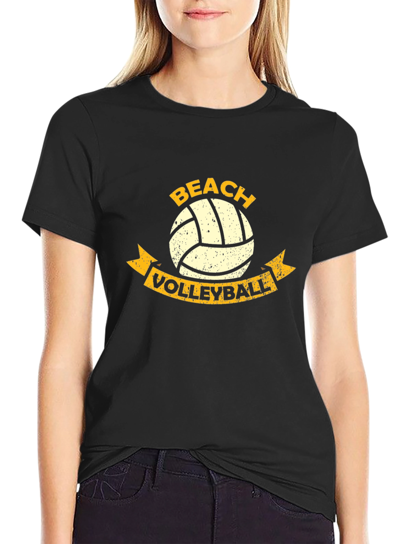 Beach Volleyball Graphic T-Shirt