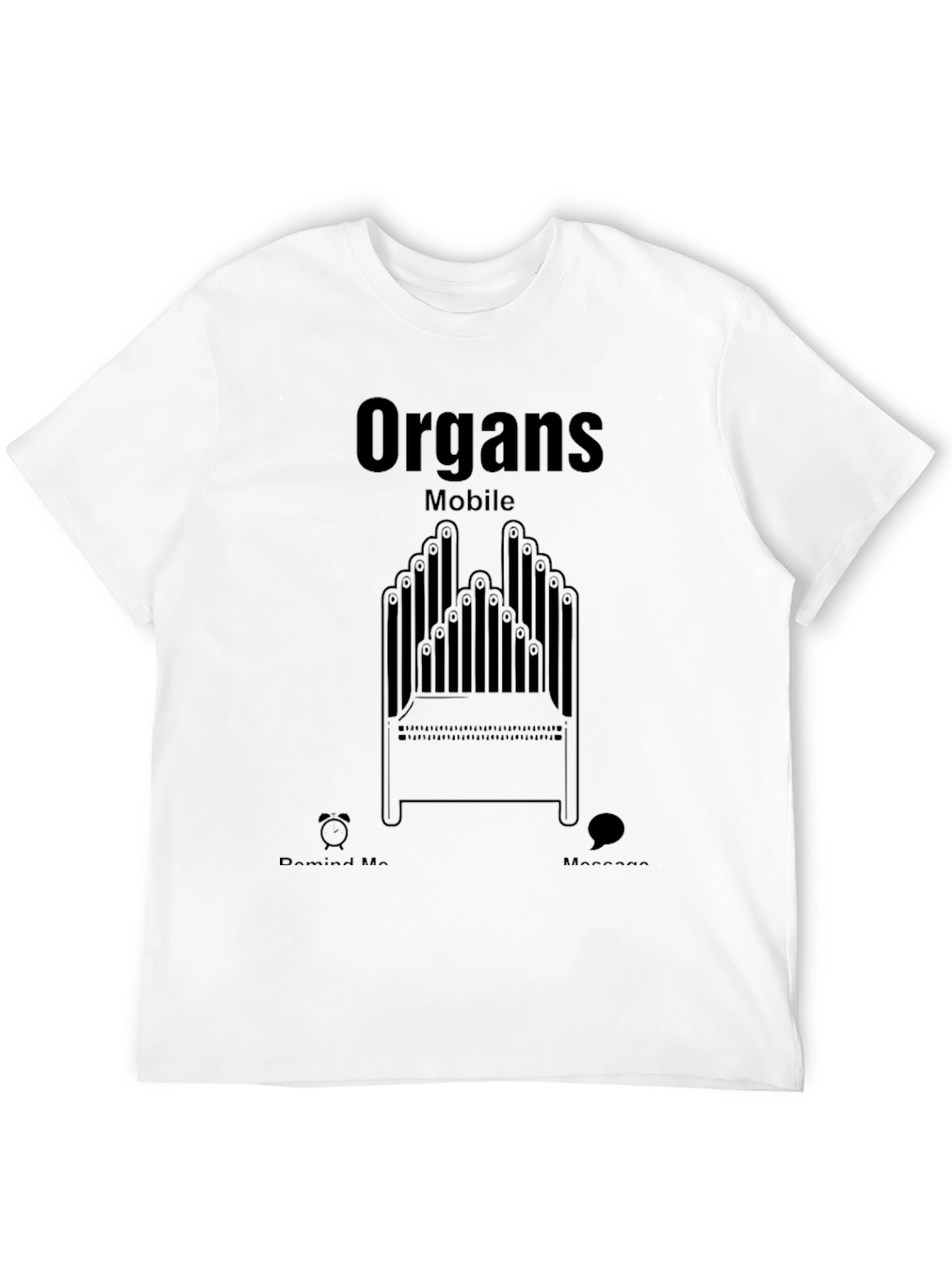 Organs Mobile Graphic T-Shirt - Unique Design