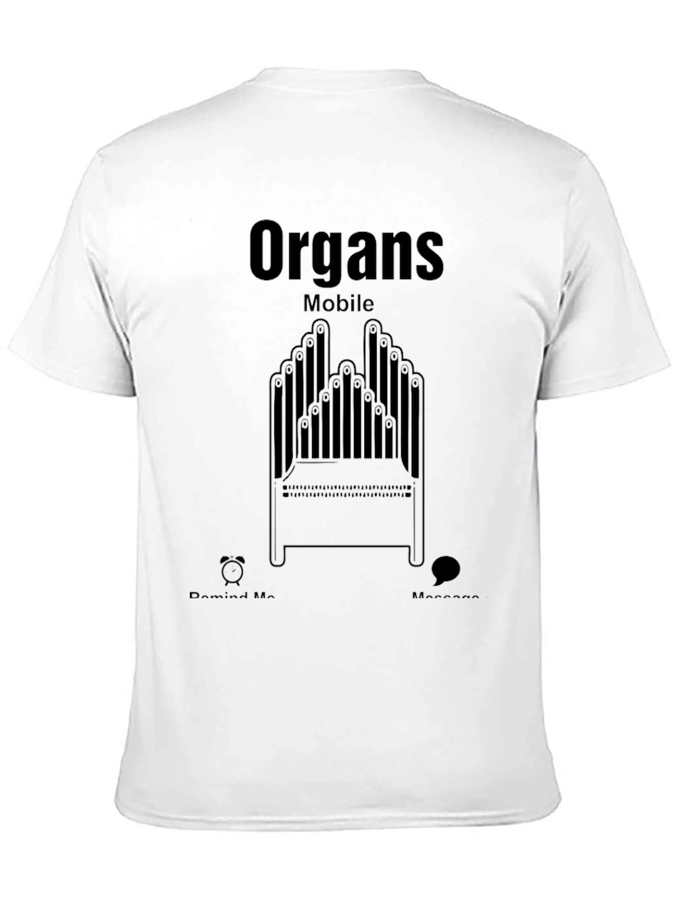 Organs Mobile Graphic T-Shirt - Unique Design
