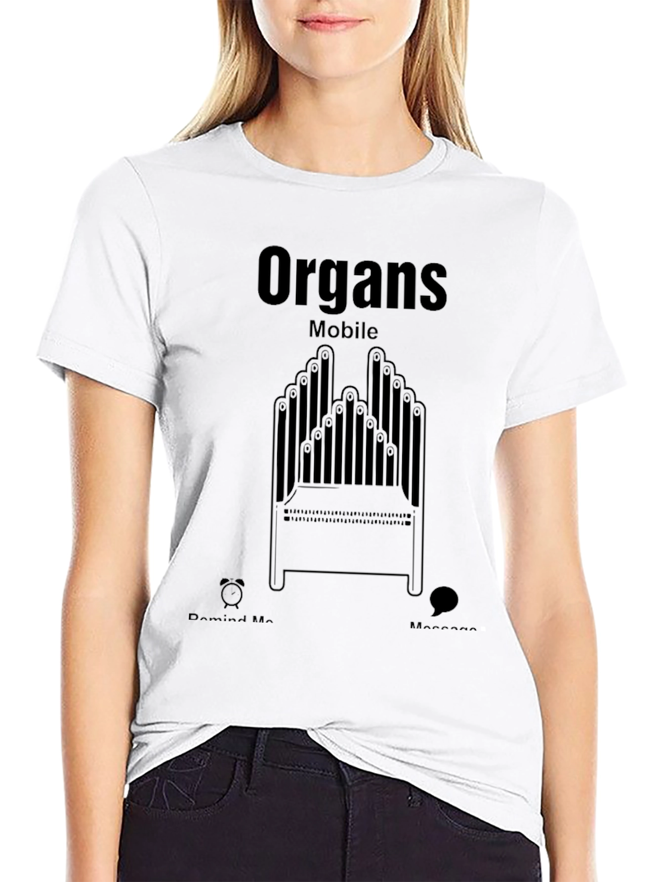 Organs Mobile Graphic T-Shirt - Unique Design