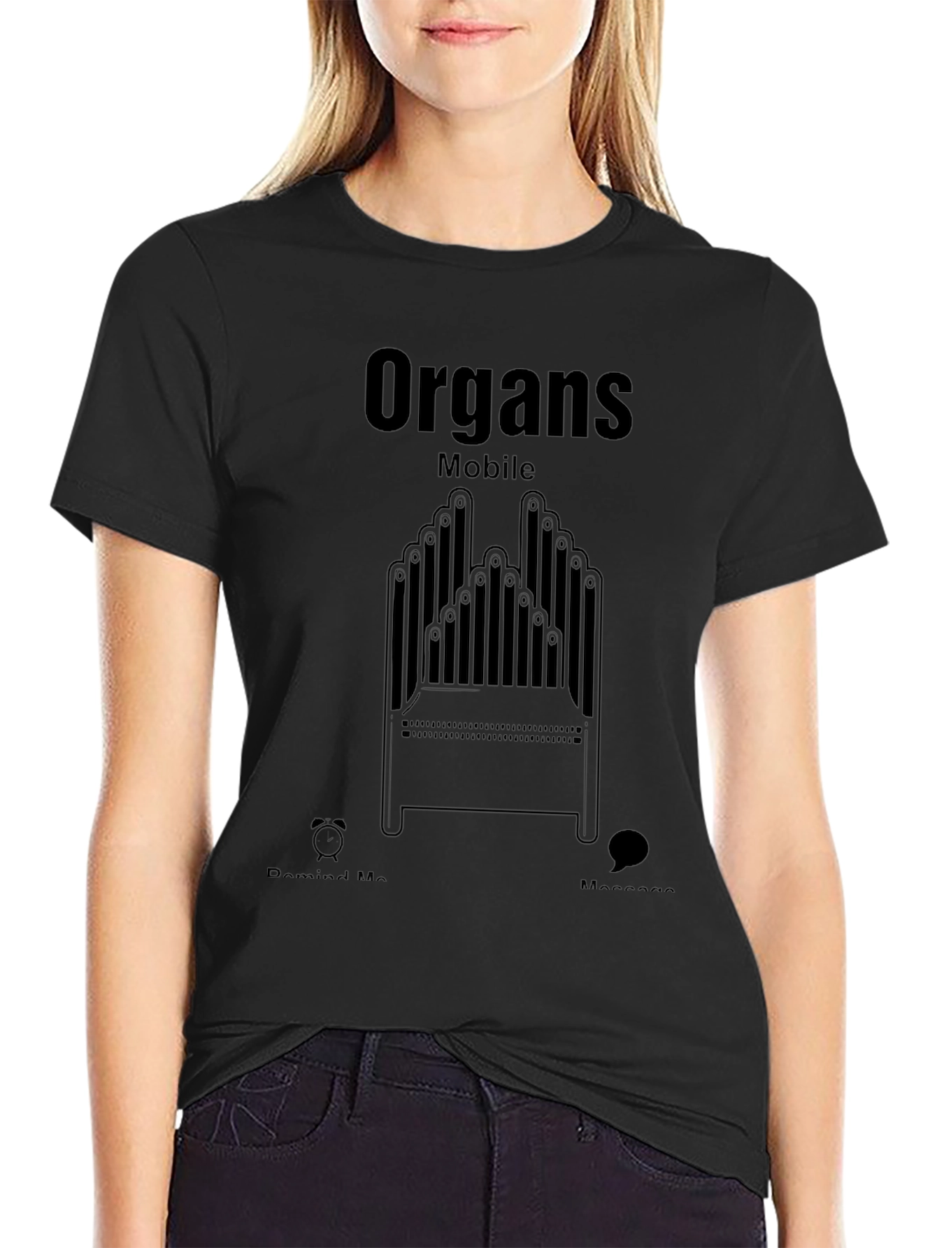 Organs Mobile Graphic T-Shirt - Unique Design