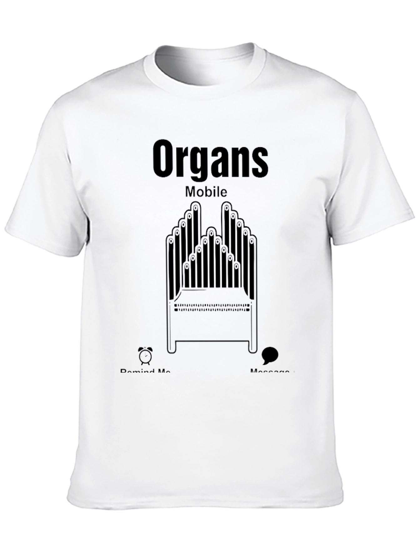 Organs Mobile Graphic T-Shirt - Unique Design