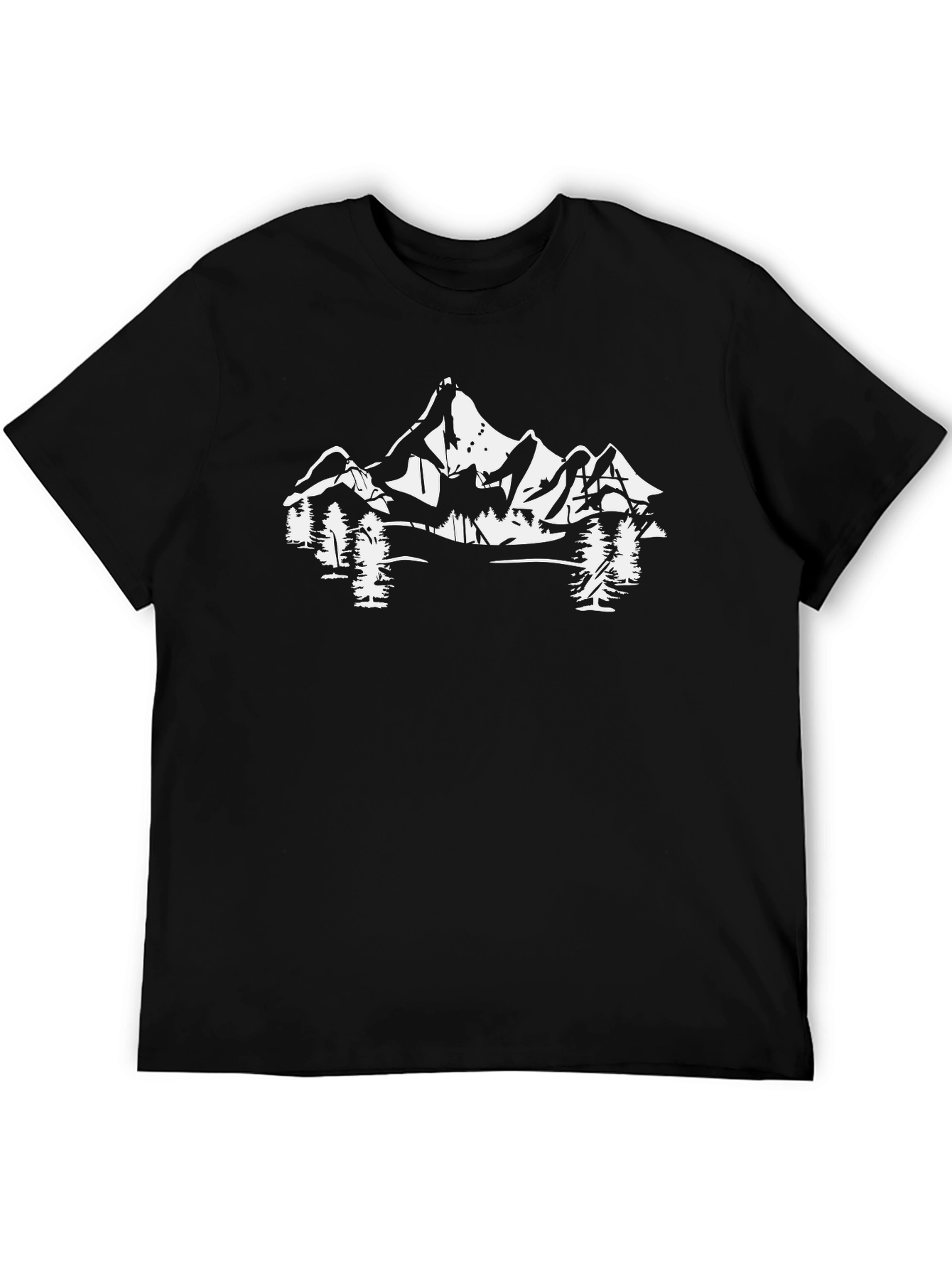 Mountain Graphic Tee - Black Adventure Shirt