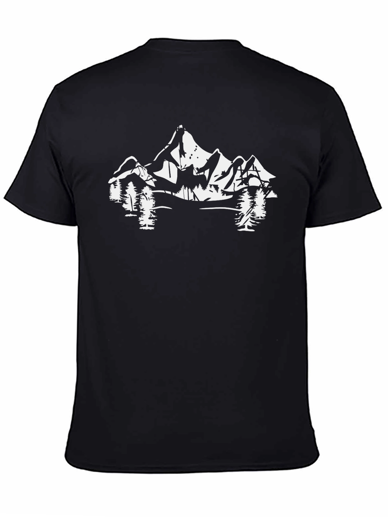 Mountain Graphic Tee - Black Adventure Shirt