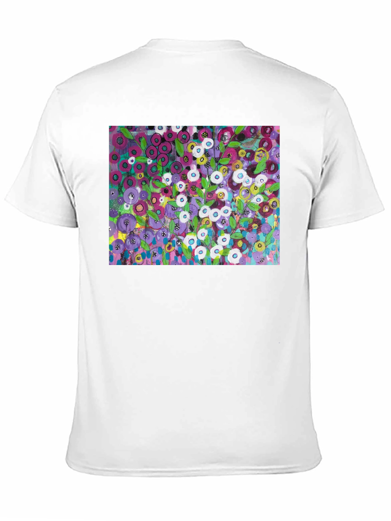 Floral Burst Graphic Tee - Modern Art Shirt