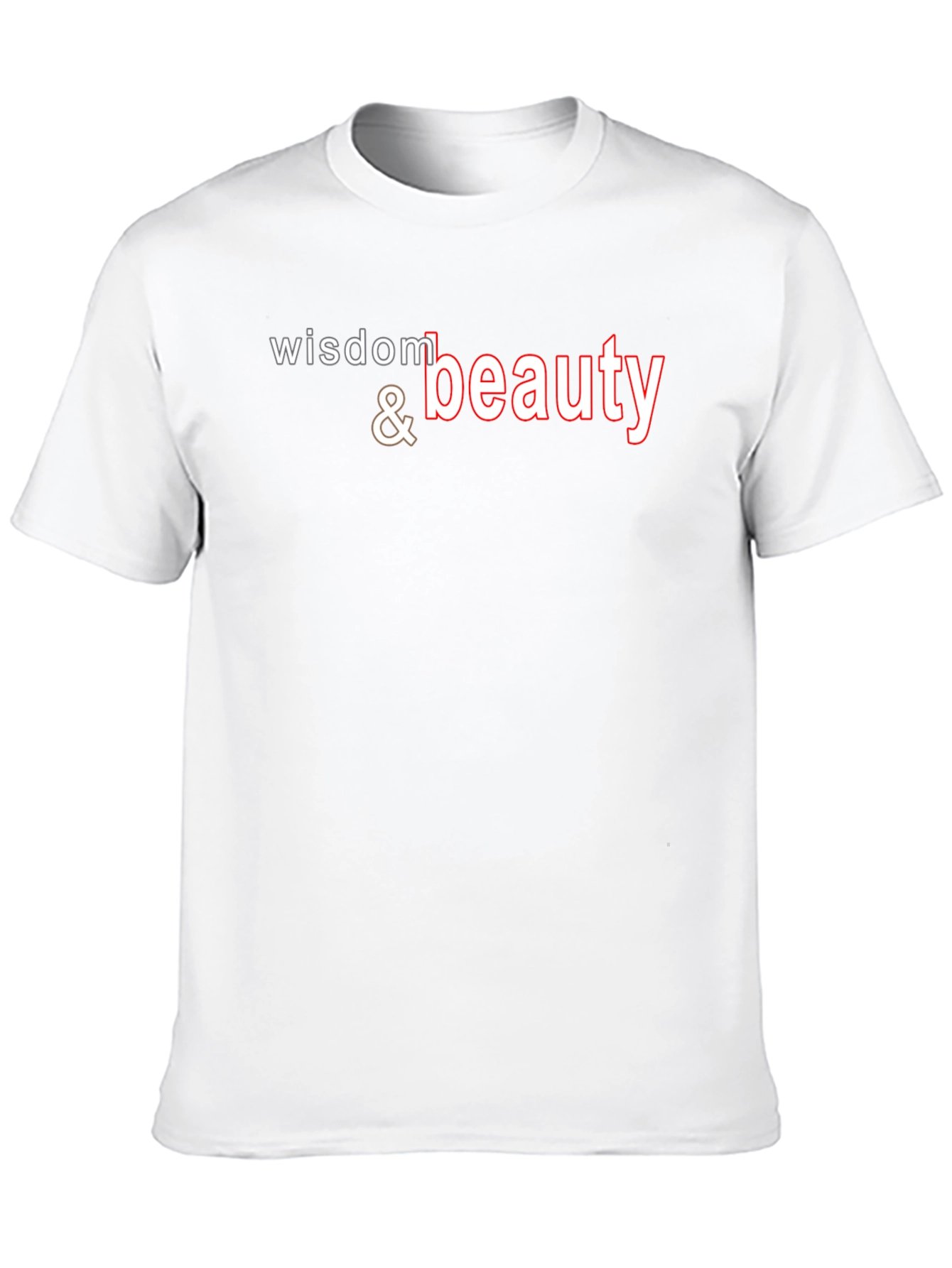 Wisdom & Beauty Graphic Print Black T-Shirt